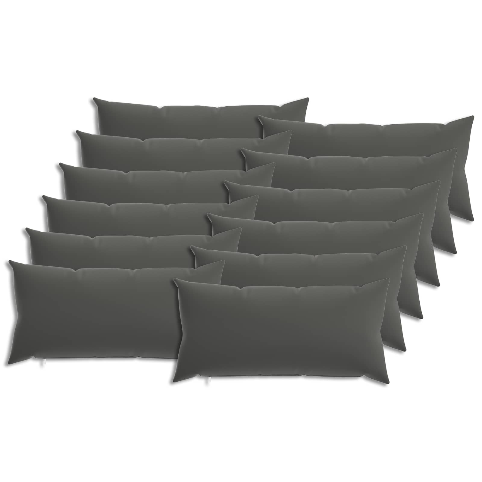 Κάλυμμα Μαξιλαριού 12 pcs HEERLEN Ανθρακί 40 x 80 cm