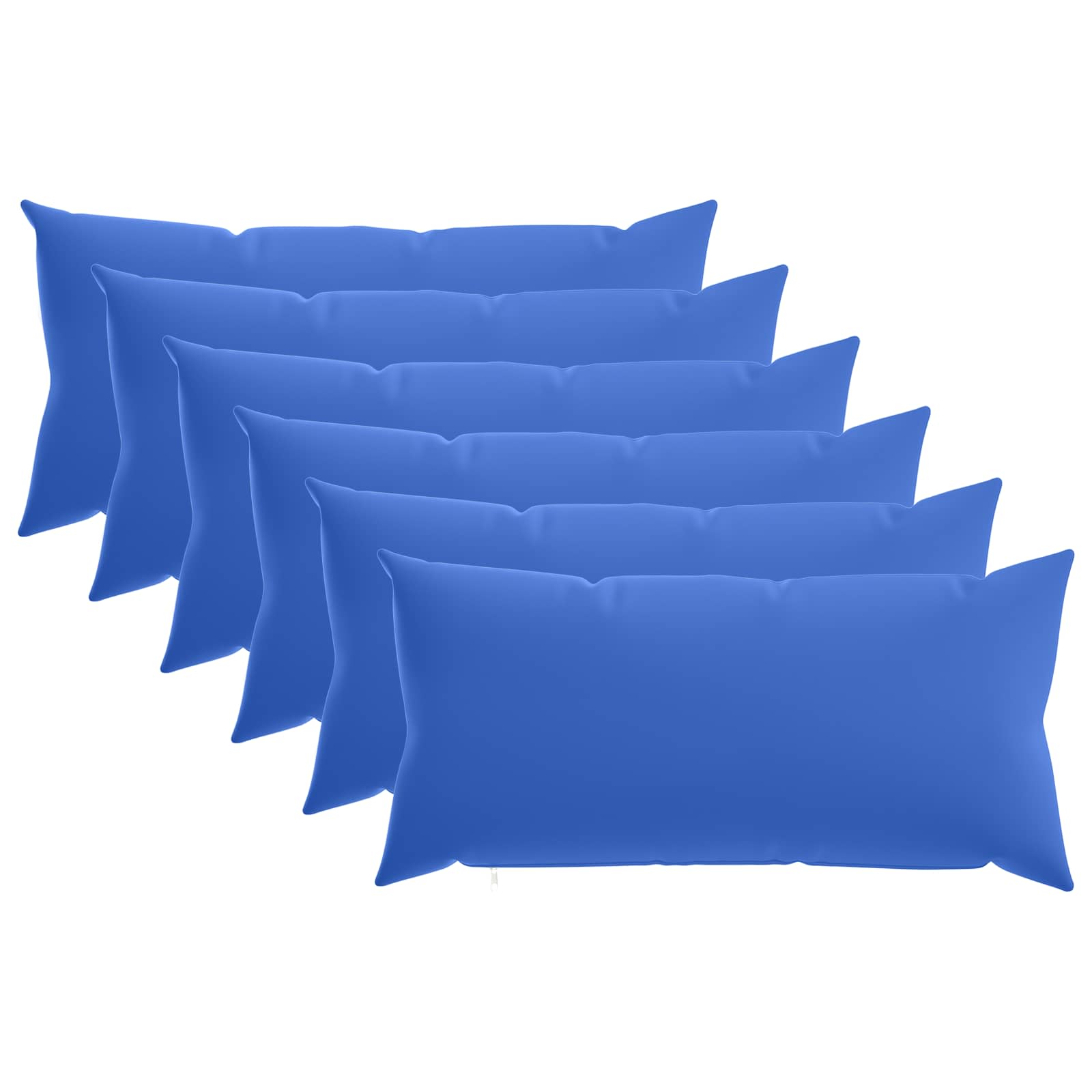 Κάλυμμα Μαξιλαριού 6 pcs HEERLEN Βασιλικό Μπλε 40 x 80 cm