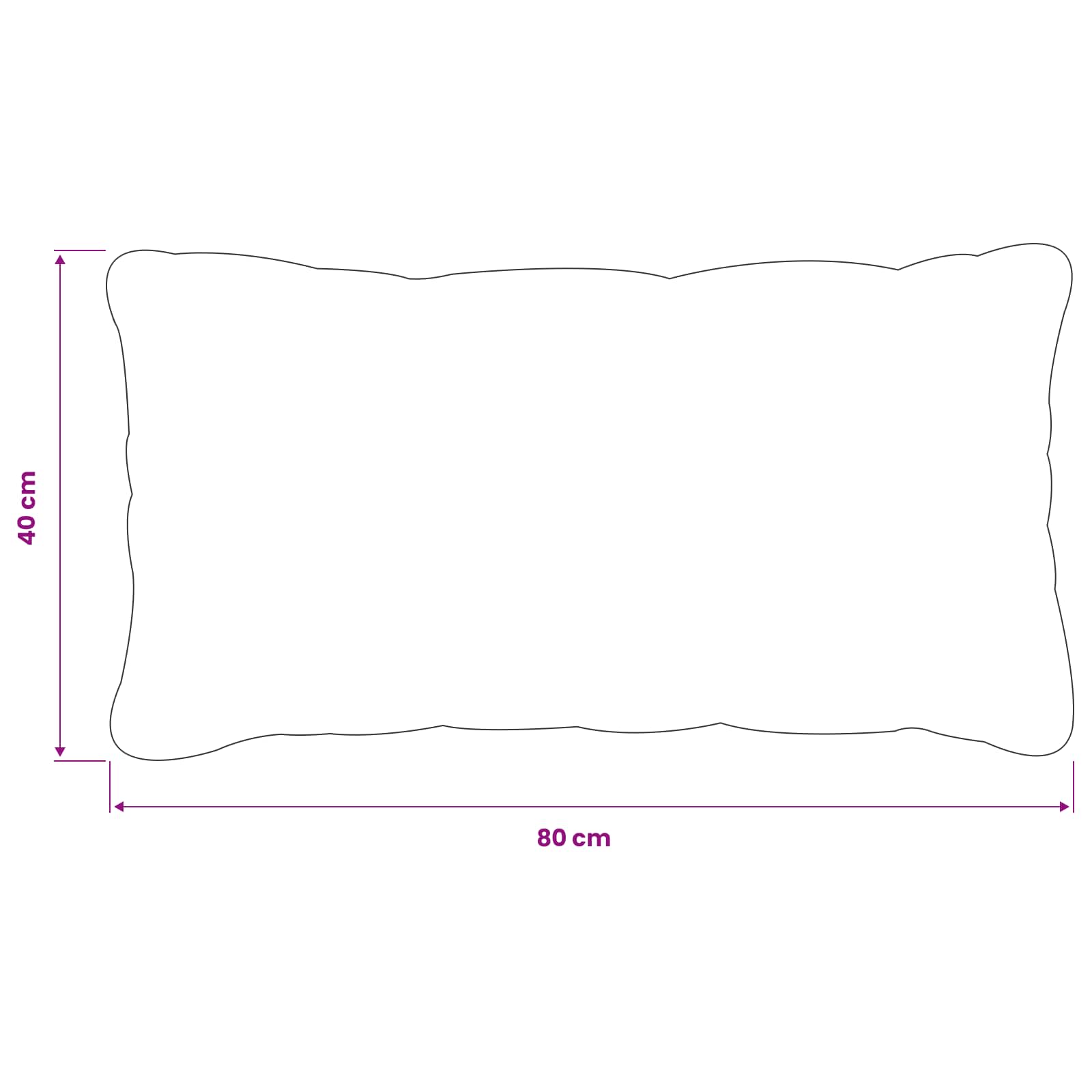Κάλυμμα Μαξιλαριού 6 pcs HEERLEN Κρεμ 40 x 80 cm Πολυεστέρας - Pakobazaar