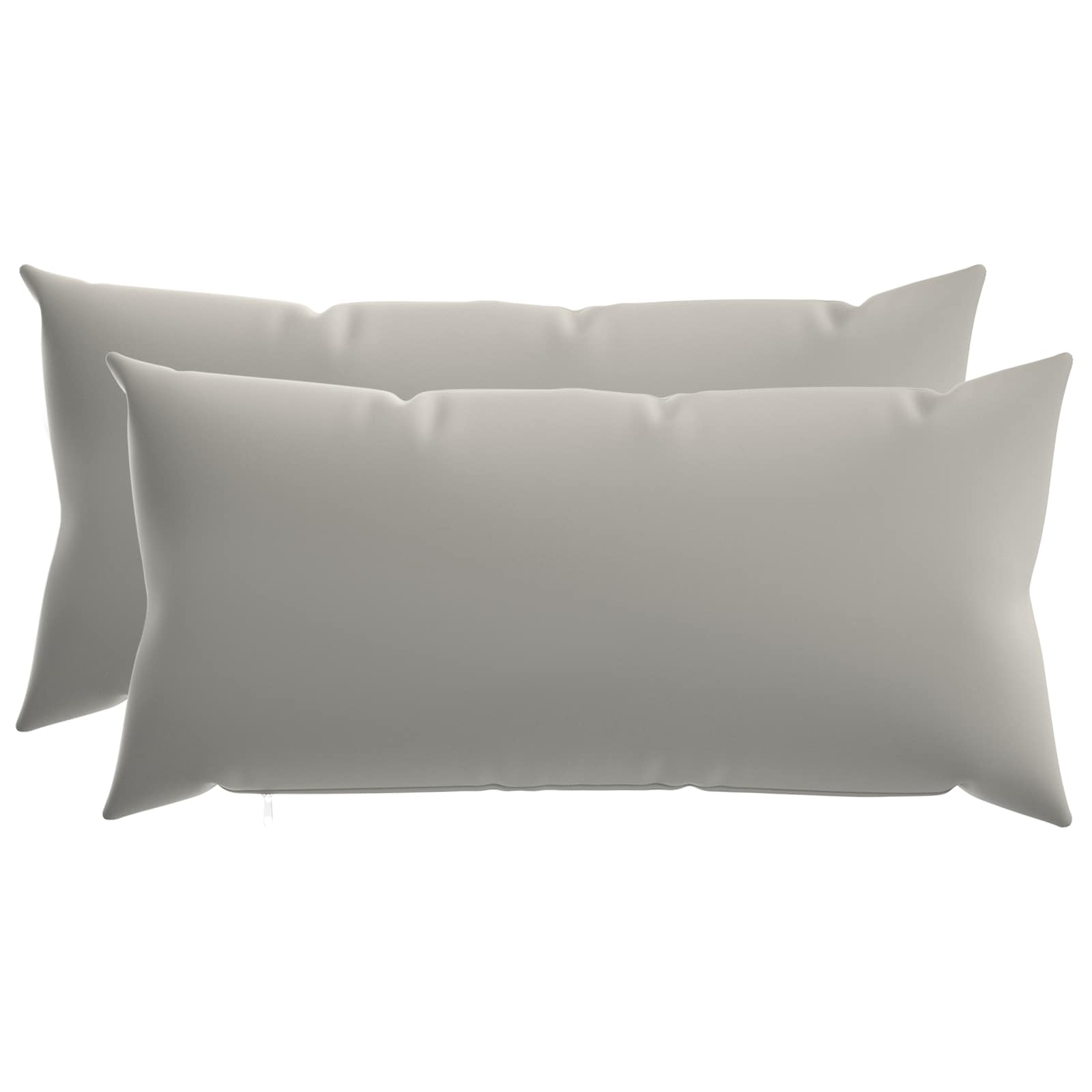 Κάλυμμα Μαξιλαριού 2 pcs HEERLEN Γκρι 40 x 80 cm Πολυεστέρας - Pakobazaar