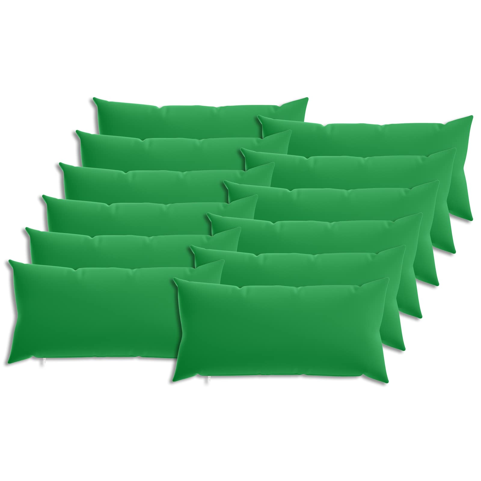 Κάλυμμα Μαξιλαριού 12 pcs HEERLEN Πράσινο 40 x 80 cm - Pakobazaar
