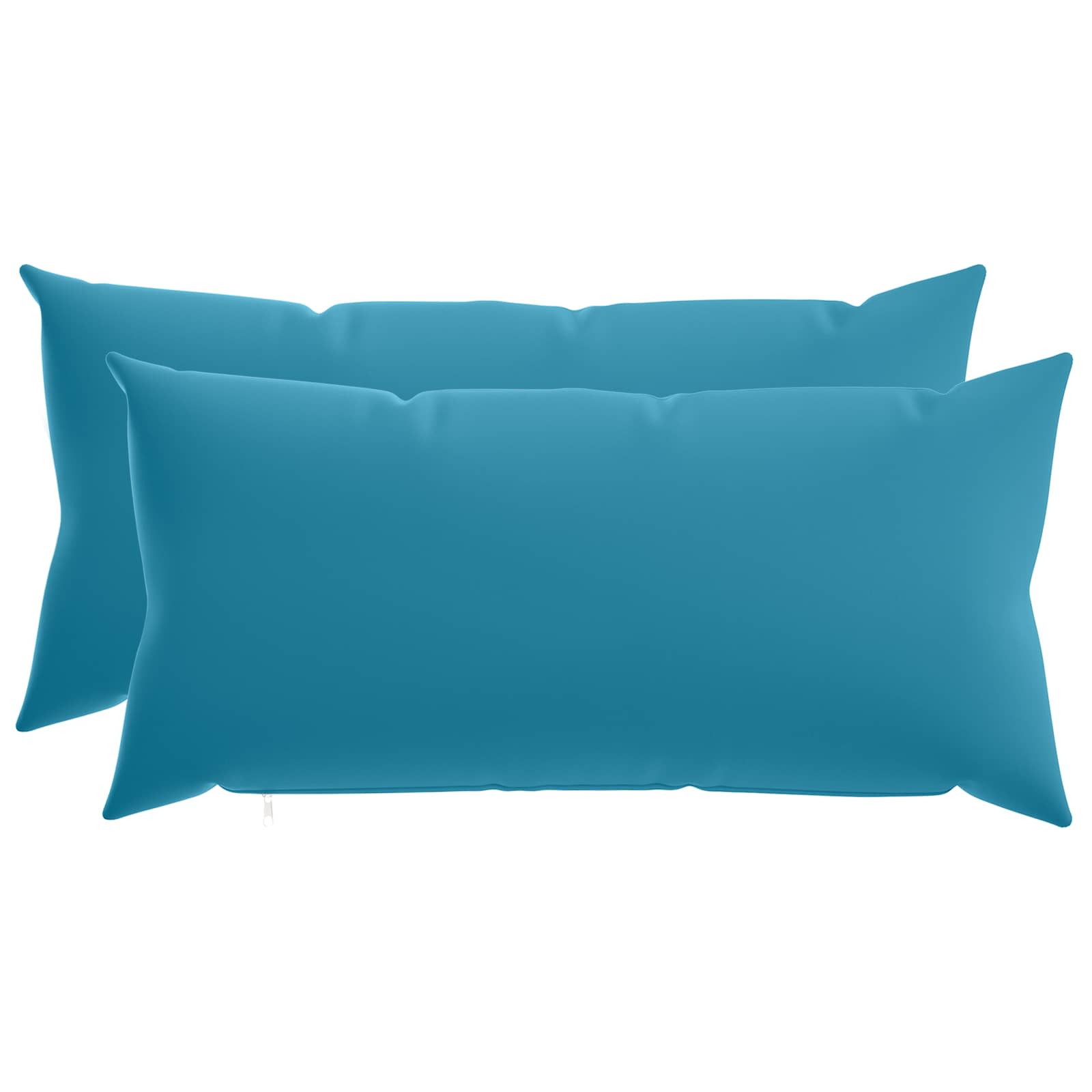 Κάλυμμα Μαξιλαριού 2 pcs HEERLEN Γαλάζιο 40 x 80 cm Πολυεστέρας - Pakobazaar