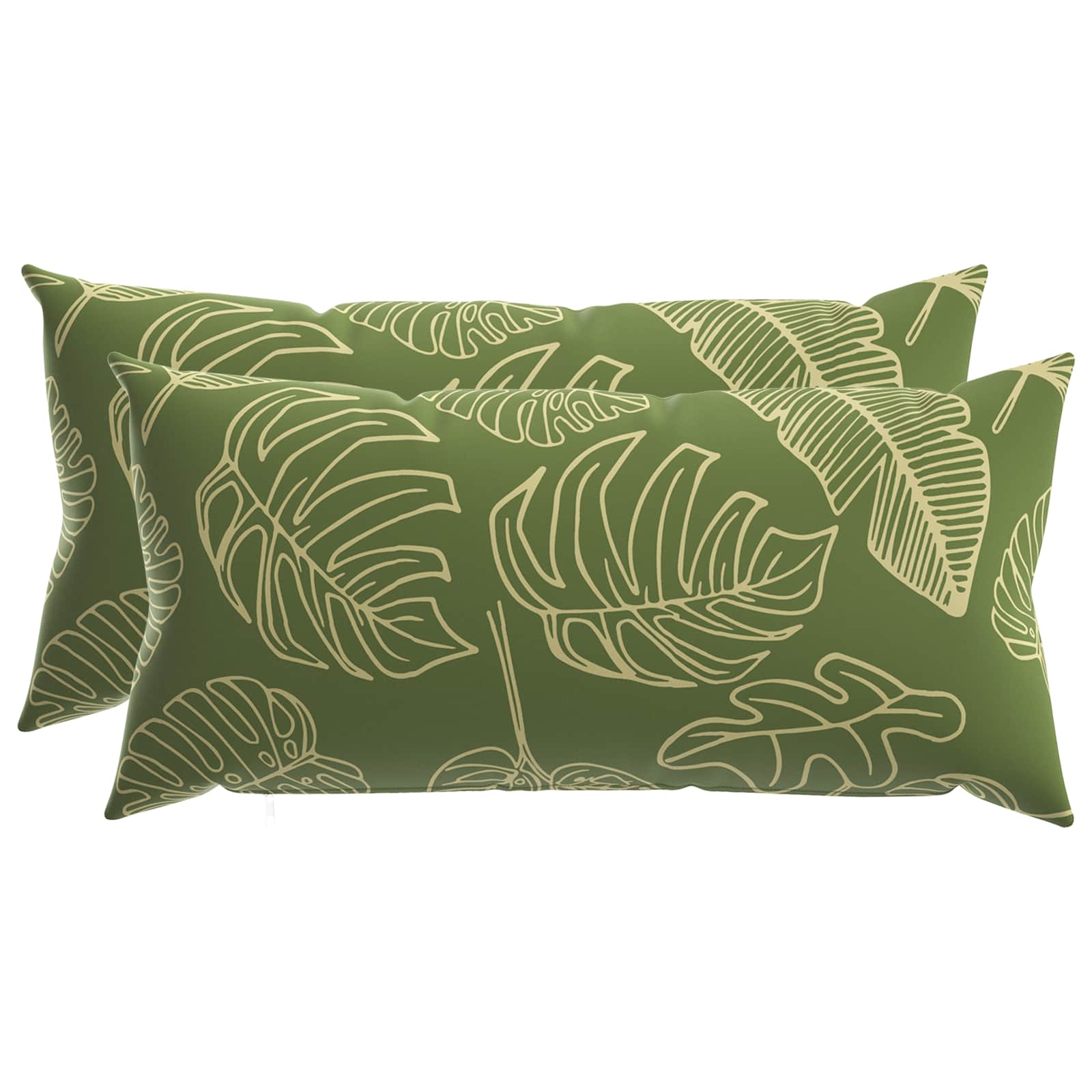 Κάλυμμα Μαξιλαριού 2 pcs HEERLEN Σχέδιο Φύλλου 40 x 80 cm - Pakobazaar