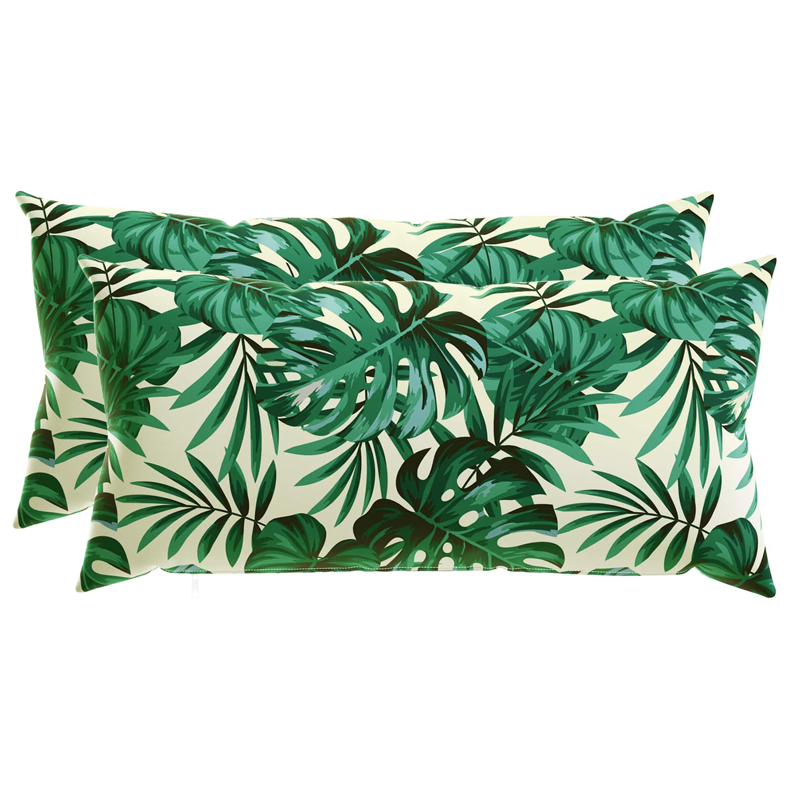 Κάλυμμα Μαξιλαριού 2 pcs HEERLEN Σχέδιο Φύλλων 40 x 80 cm - Pakobazaar