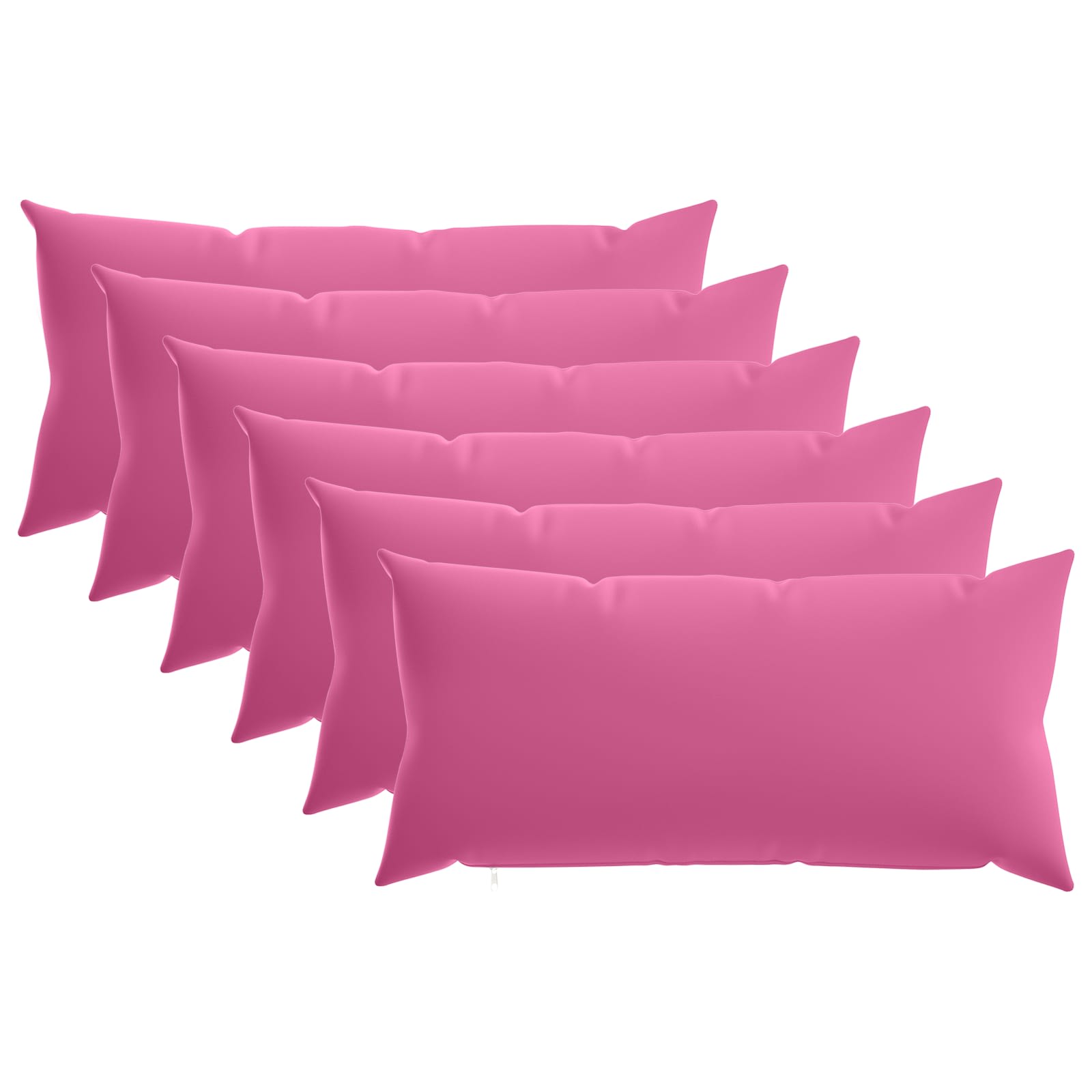 Κάλυμμα Μαξιλαριού 6 pcs HEERLEN Ροζ 40 x 80 cm Πολυεστέρας