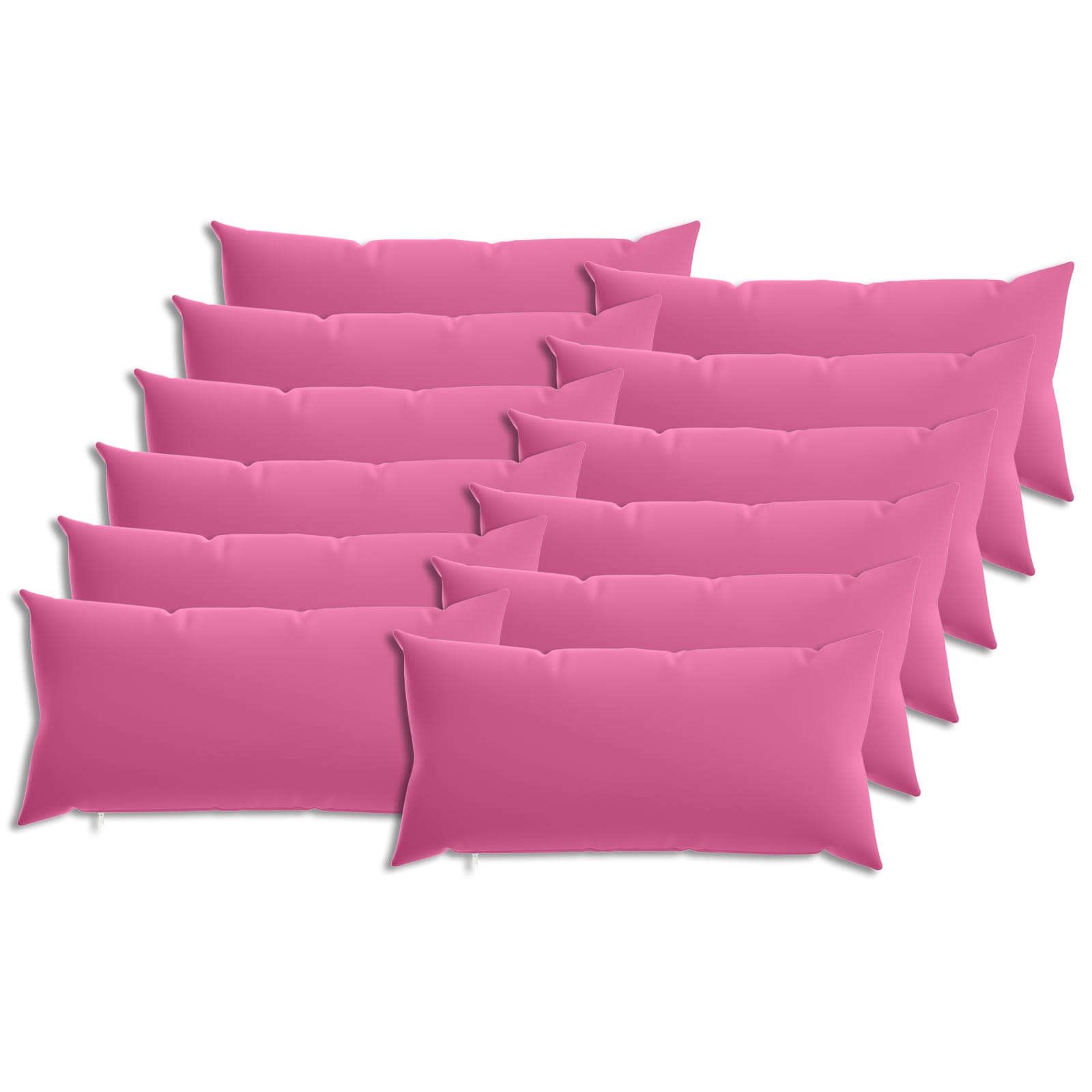 Κάλυμμα Μαξιλαριού 12 pcs HEERLEN Ροζ 40 x 80 cm Πολυεστέρας