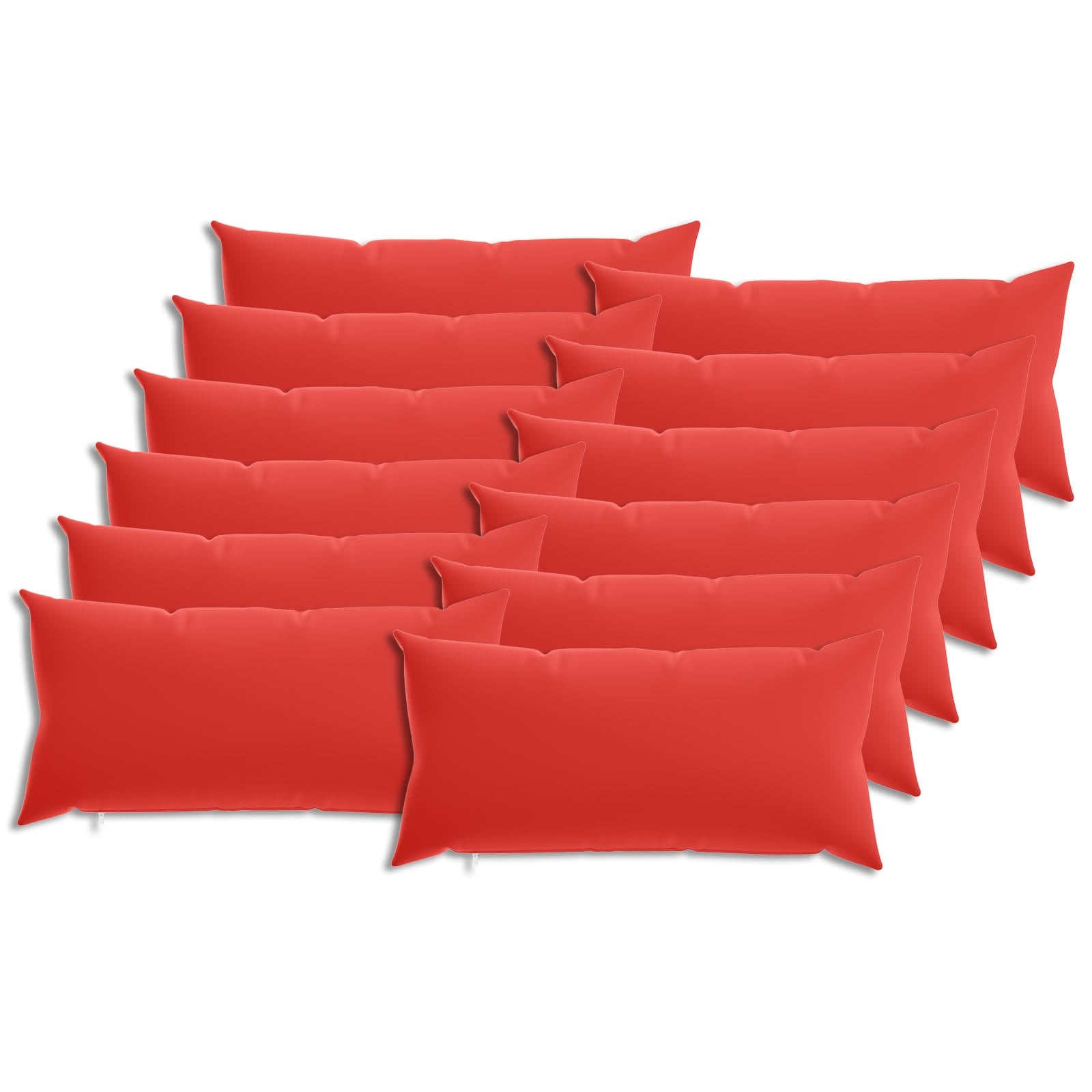 Κάλυμμα Μαξιλαριού 12 pcs HEERLEN Κόκκινο 40 x 80 cm