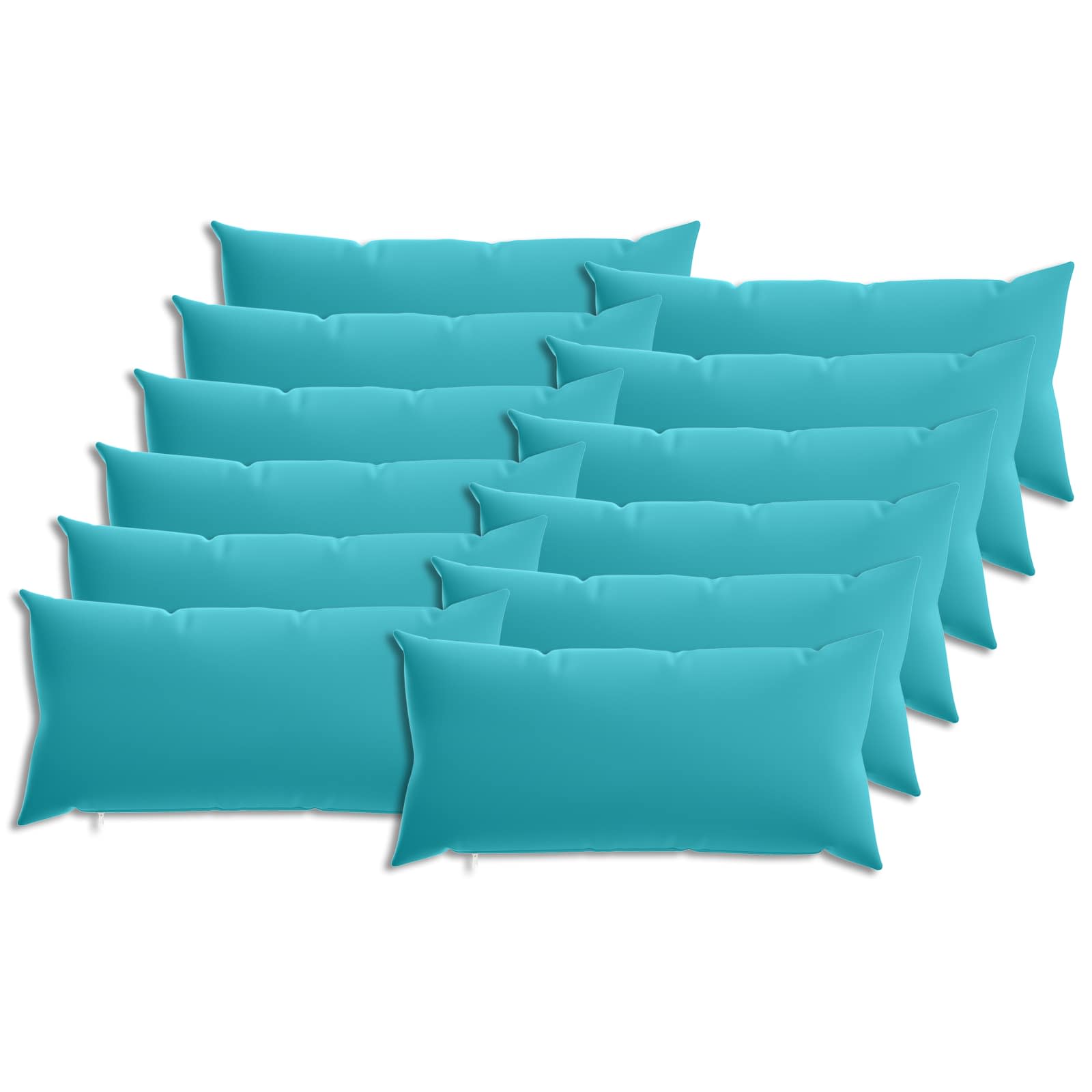 Κάλυμμα Μαξιλαριού 12 pcs HEERLEN Τιρκουάζ 40 x 80 cm