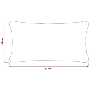 Κάλυμμα Μαξιλαριού 12 pcs HEERLEN Σκούρο Γκρι 40 x 80 cm