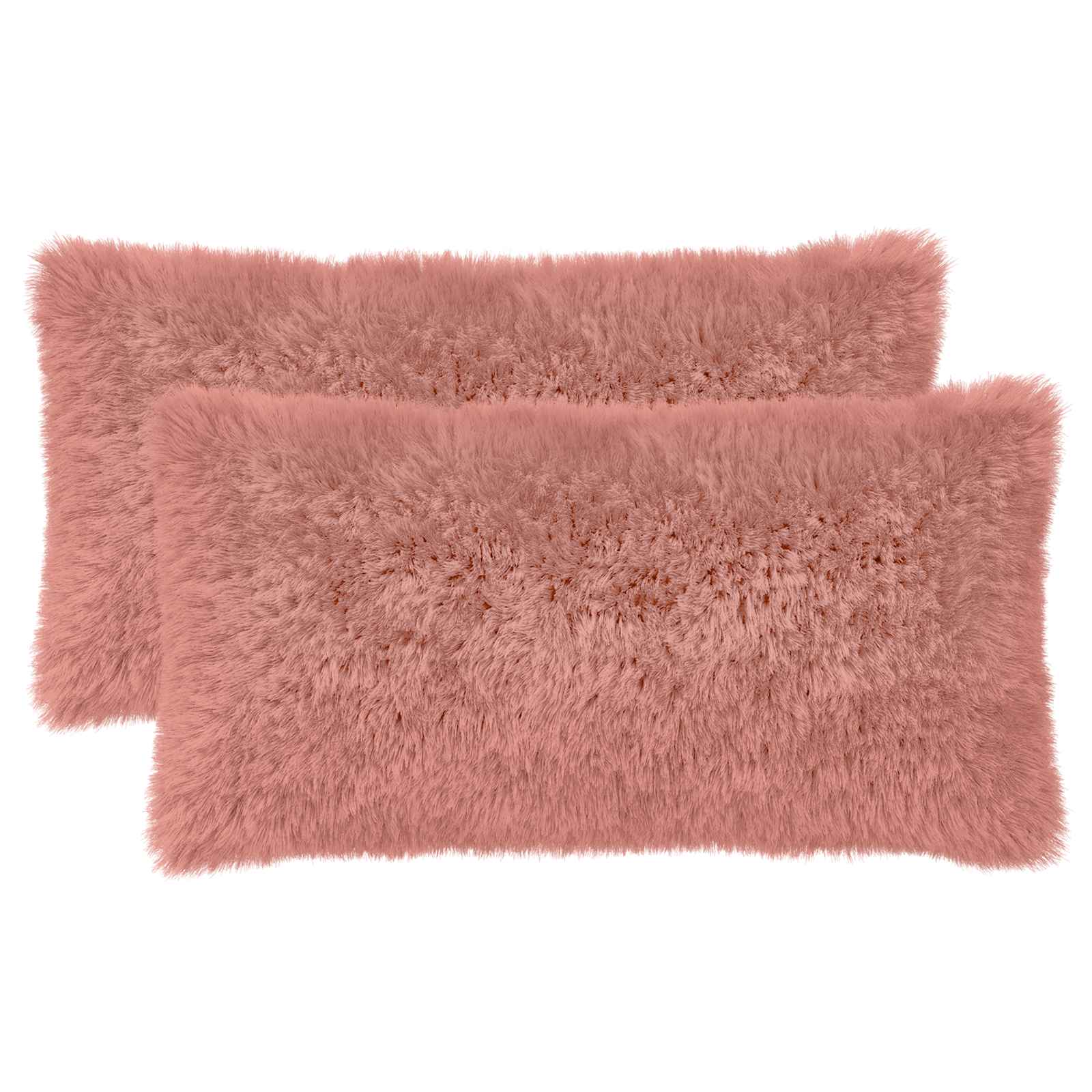 Κάλυμμα Μαξιλαριού 2 pcs HEERLEN Ροζ 40 x 80 cm PV Φλίς