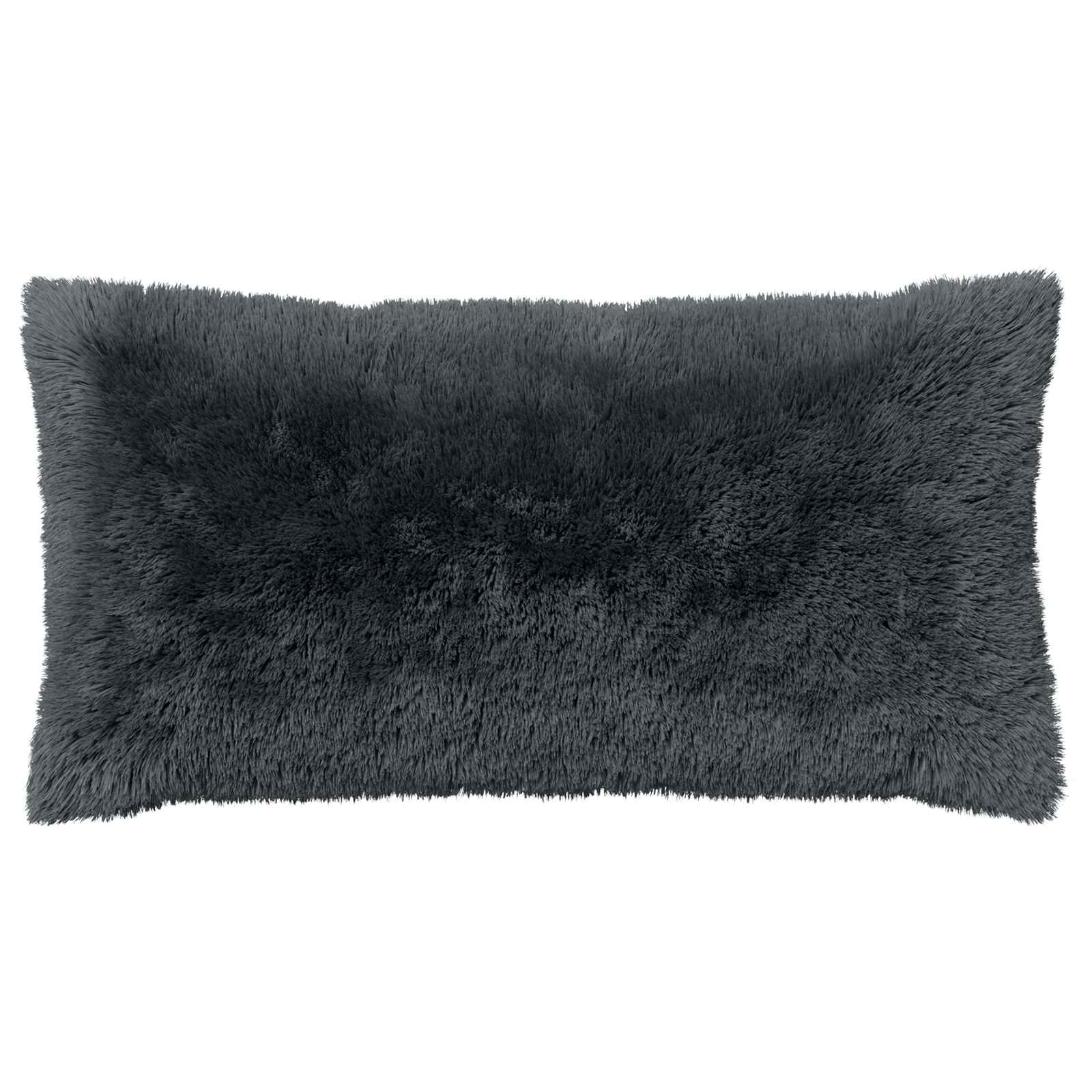 Κάλυμμα Μαξιλαριού 2 pcs HEERLEN Ανθρακί 40 x 80 cm PV Φλίς