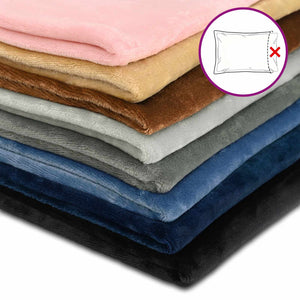 Κάλυμμα Μαξιλαριού 6 pcs HEERLEN Μαύρο 40 x 80 cm Φανέλα - Pakobazaar