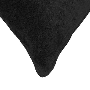 Κάλυμμα Μαξιλαριού 12 pcs HEERLEN Μαύρο 40 x 80 cm Φανέλα - Pakobazaar