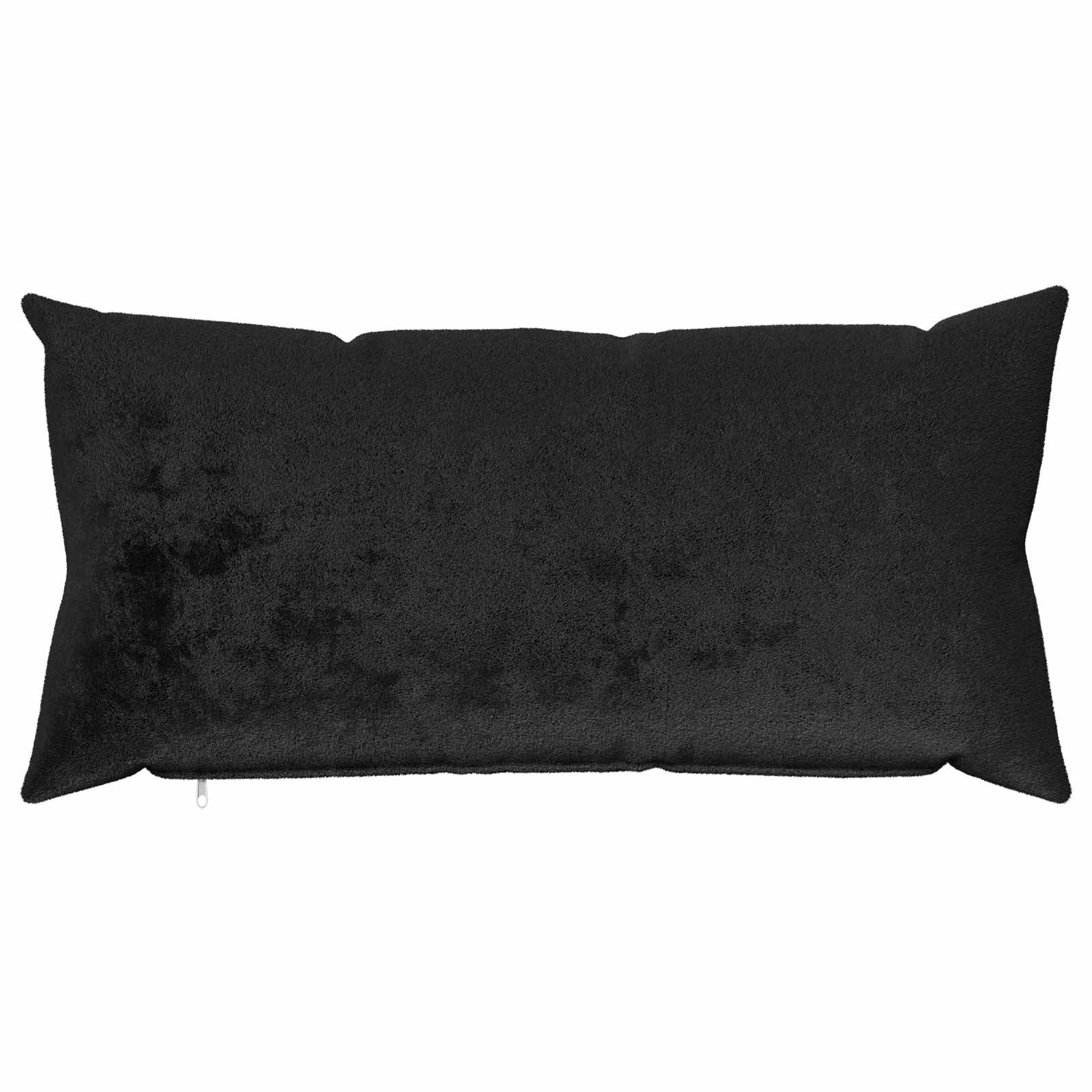 Κάλυμμα Μαξιλαριού 12 pcs HEERLEN Μαύρο 40 x 80 cm Φανέλα - Pakobazaar