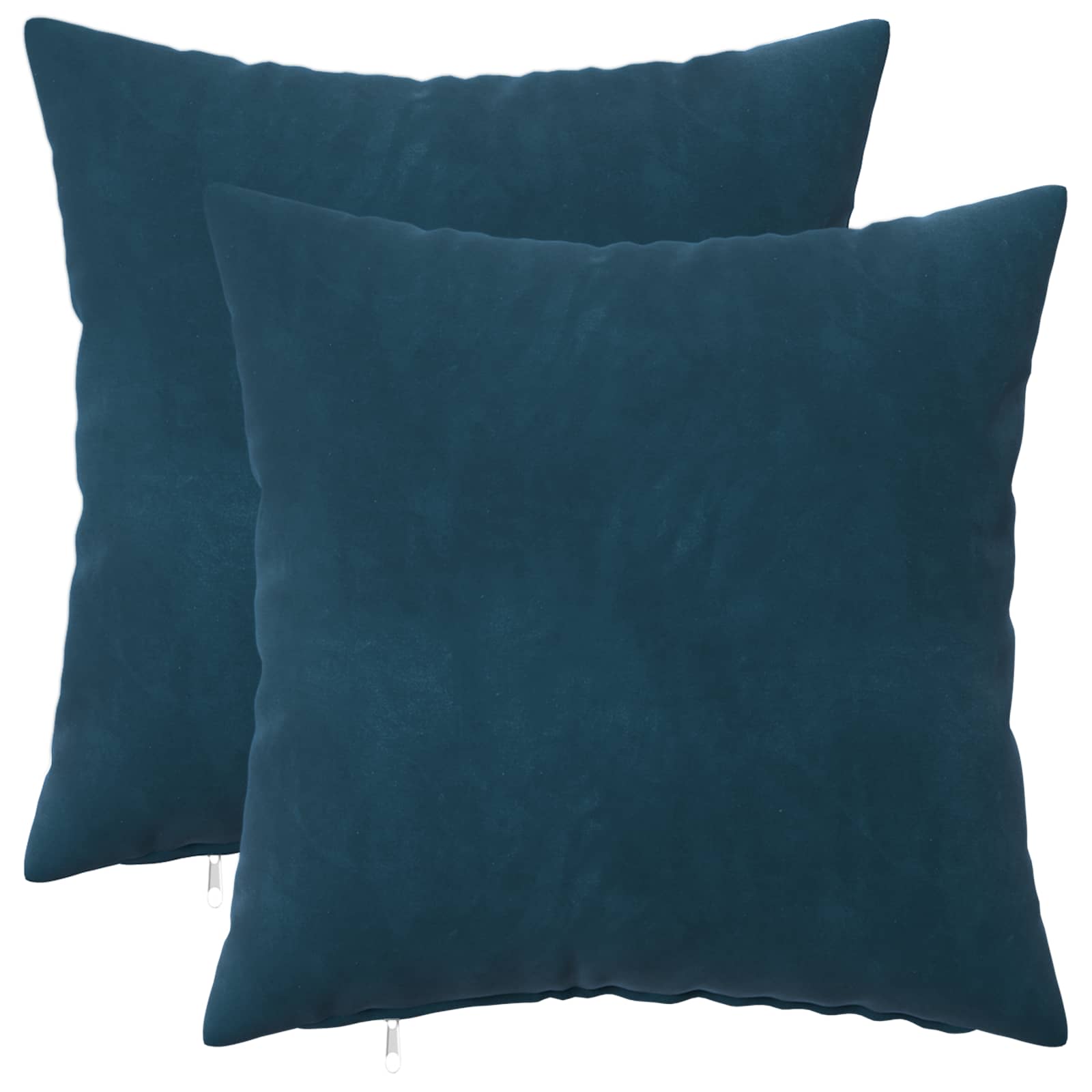 Κάλυμμα Μαξιλαριού 2 pcs HEERLEN Μπλε 45 x 45 cm Βελούδο