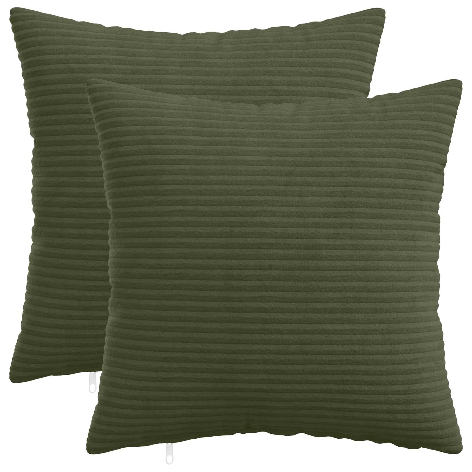 Κάλυμμα Μαξιλαριού 2 pcs HEERLEN Πράσινο 45 x 45 cm κορντουρόι