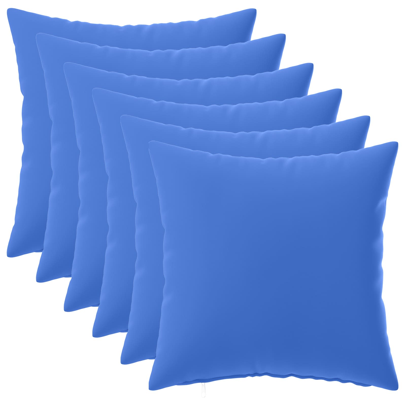 Κάλυμμα Μαξιλαριού 6 pcs HEERLEN Βασιλικό Μπλε 45 x 45 cm - Pakobazaar
