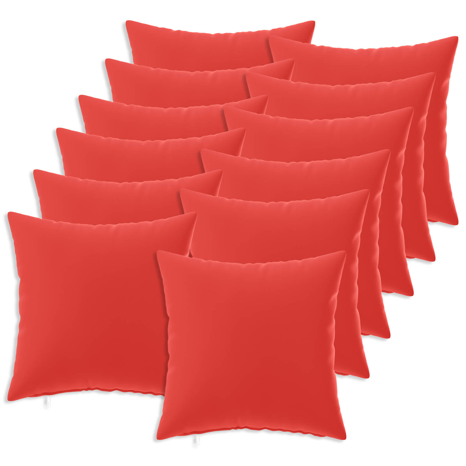 Κάλυμμα Μαξιλαριού 12 pcs HEERLEN Κόκκινο 45 x 45 cm - Pakobazaar