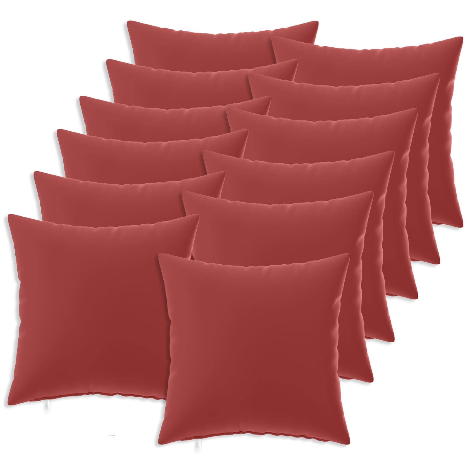Κάλυμμα Μαξιλαριού 12 pcs HEERLEN Κόκκινο 45 x 45 cm