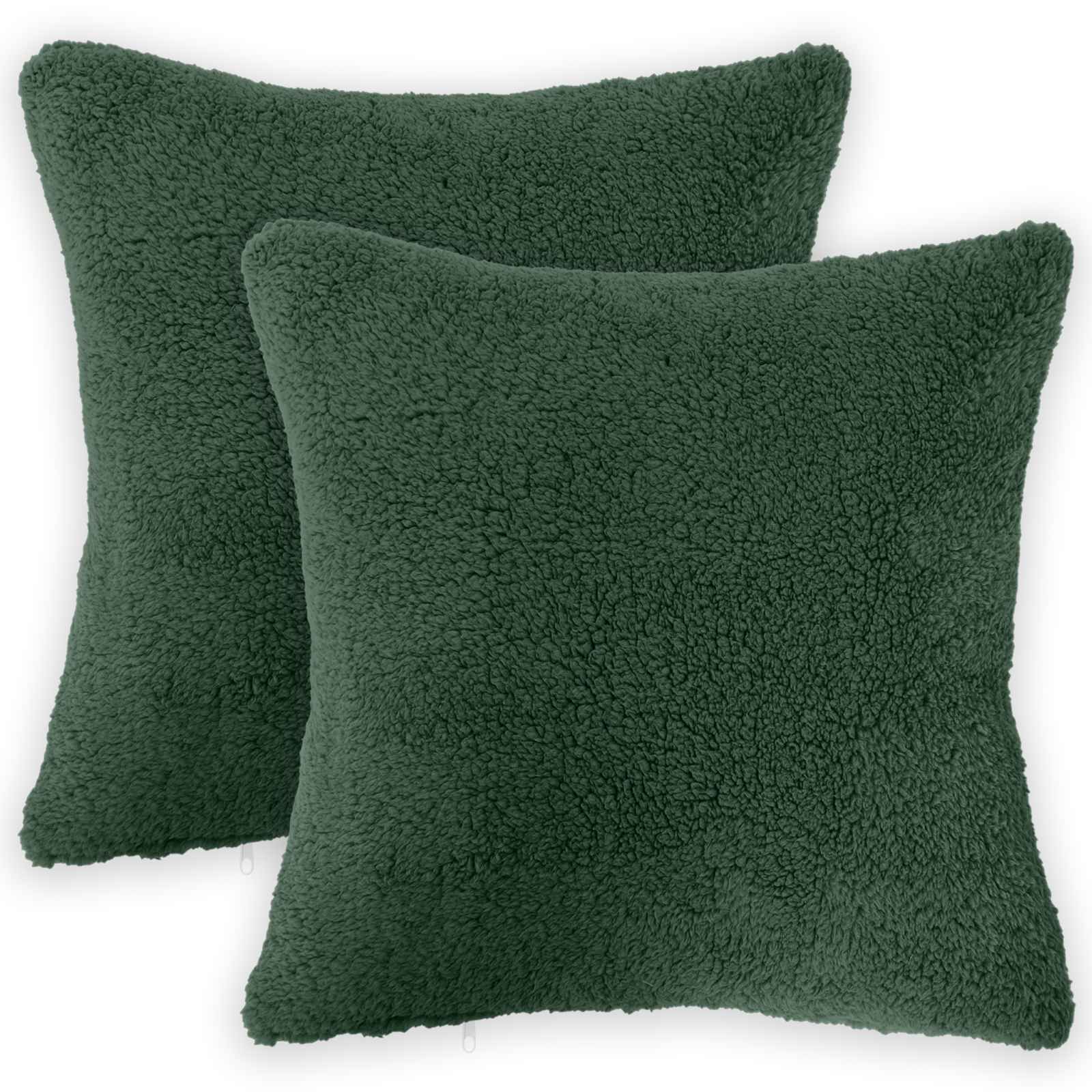 Κάλυμμα Μαξιλαριού 2 pcs HEERLEN Σκούρο Πράσινο 45 x 45 cm
