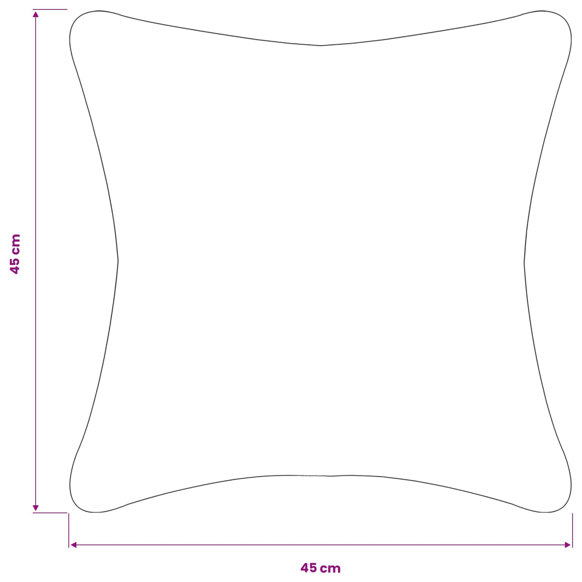 Κάλυμμα Μαξιλαριού 2 pcs HEERLEN Σκούρο Πράσινο 45 x 45 cm