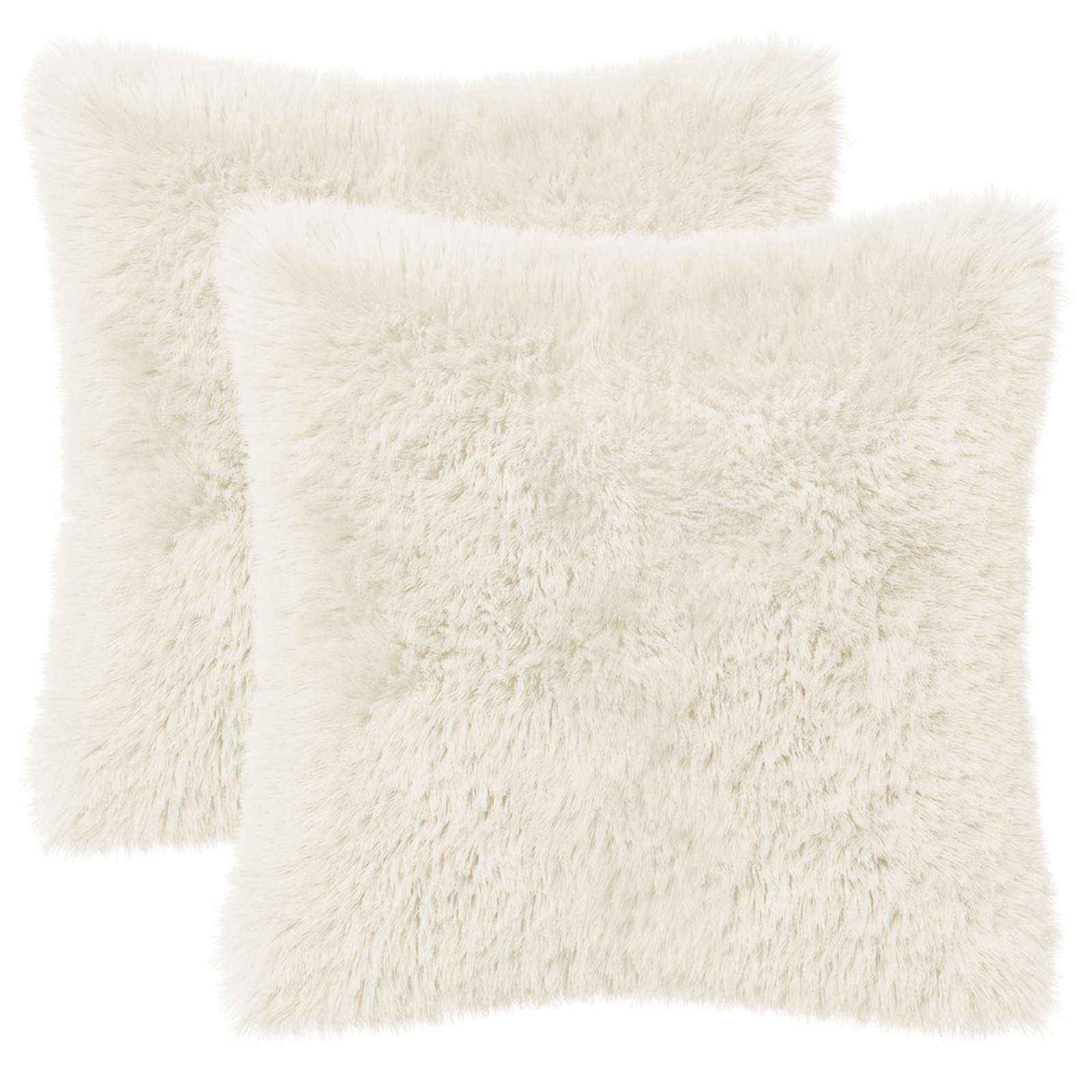 Κάλυμμα Μαξιλαριού 2 pcs HEERLEN Λευκό 45 x 45 cm PV Φλίς - Pakobazaar