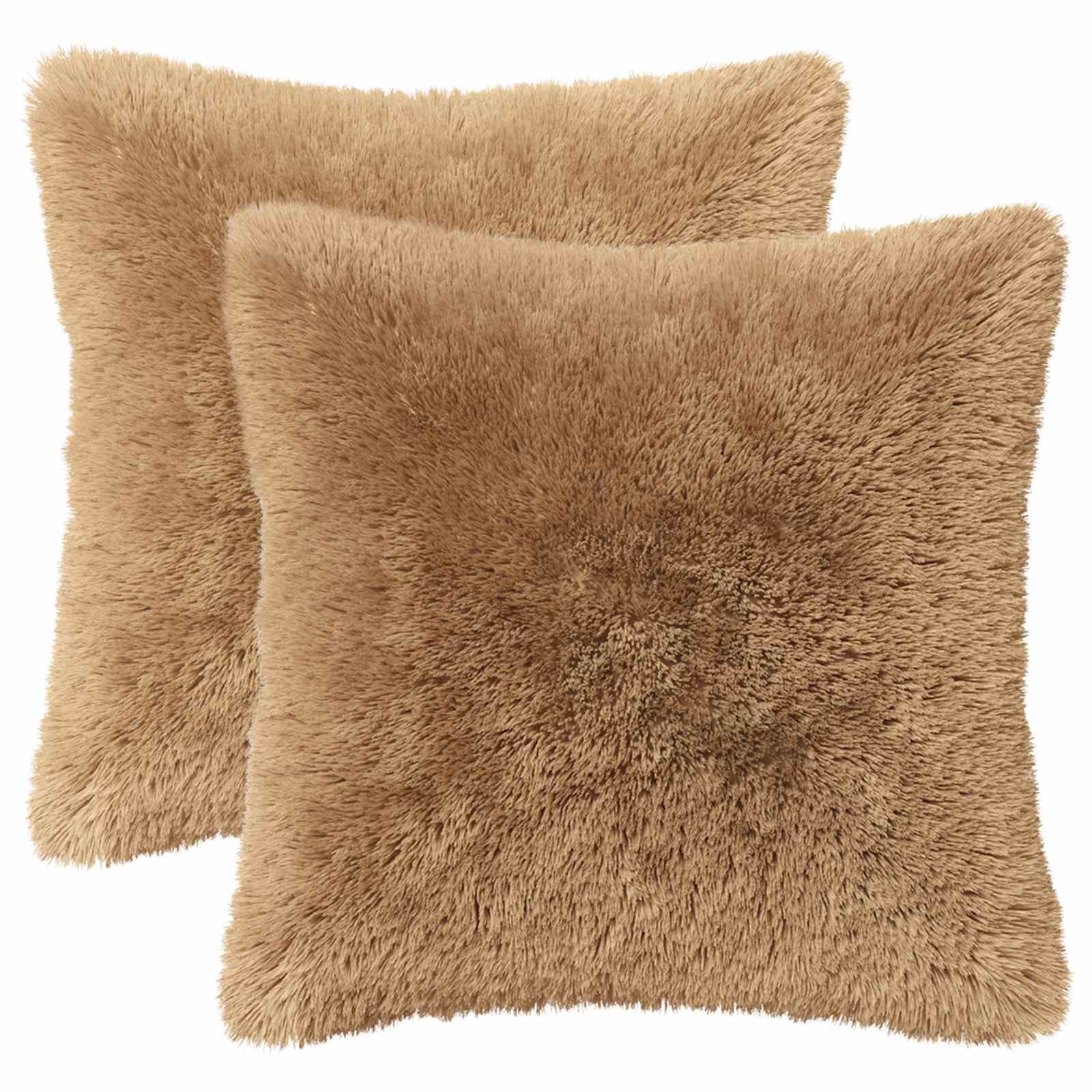 Κάλυμμα Μαξιλαριού 2 pcs HEERLEN Taupe 45 x 45 cm PV Φλίς - Pakobazaar