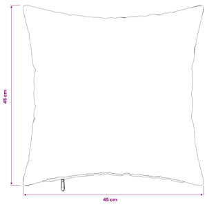 Κάλυμμα Μαξιλαριού 12 τμχ. HEERLEN Μαύρο 45 x 45 cm Φανέλα - Pakobazaar