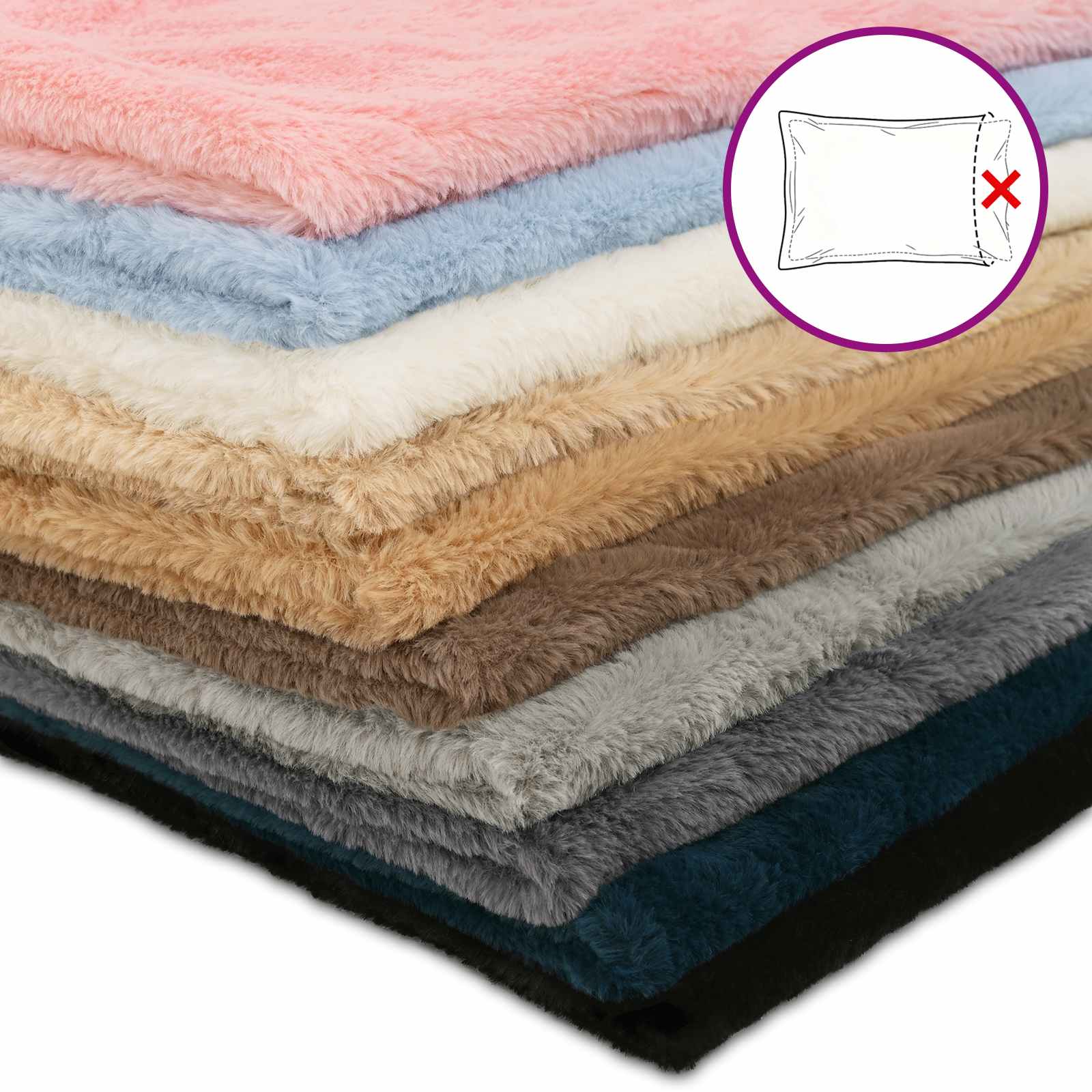 Κάλυμμα Μαξιλαριού 12 τμχ. HEERLEN Κρεμ 45 x 45 cm