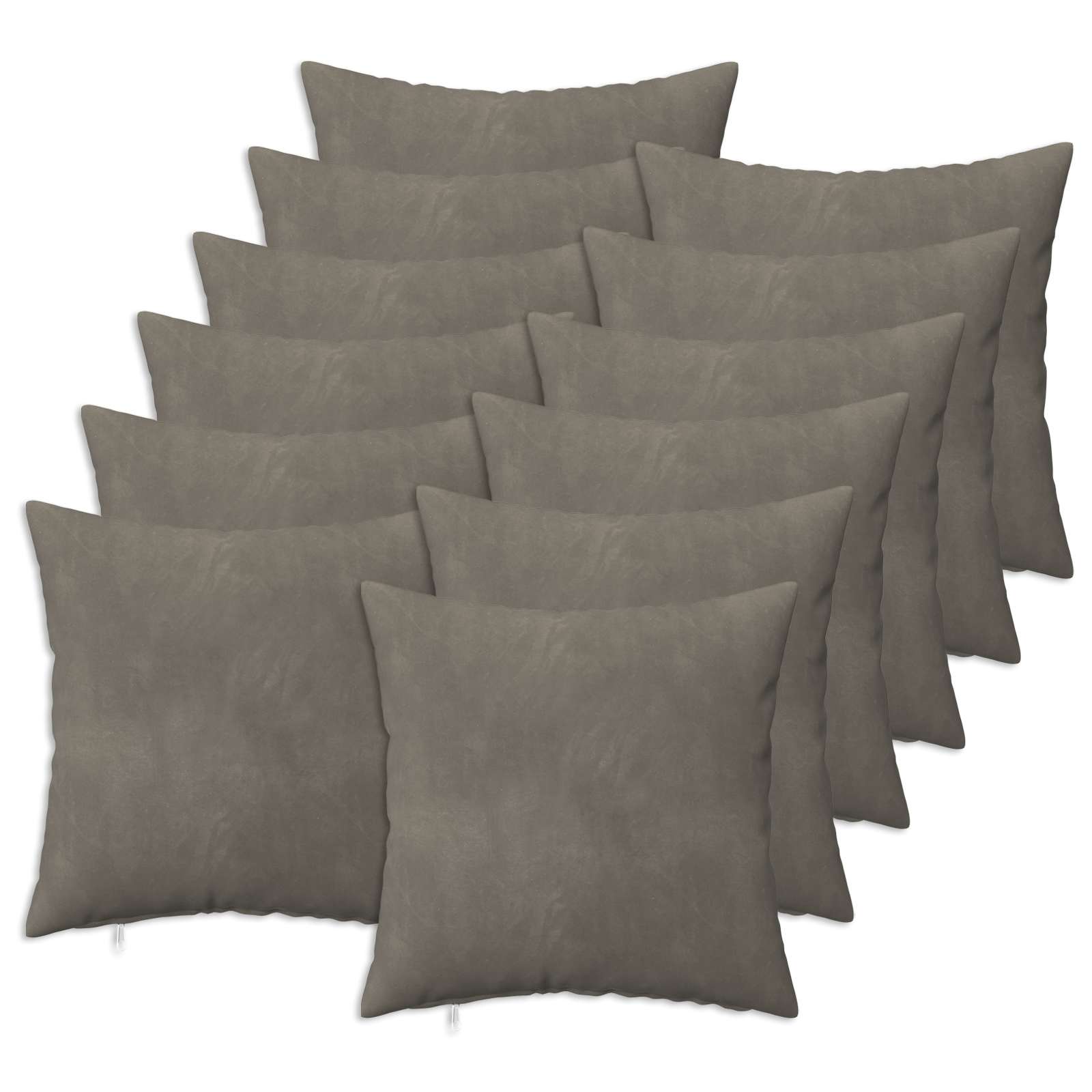 Κάλυμμα Μαξιλαριού 12 pcs HEERLEN Ανοιχτό γκρι 50 x 50 cm