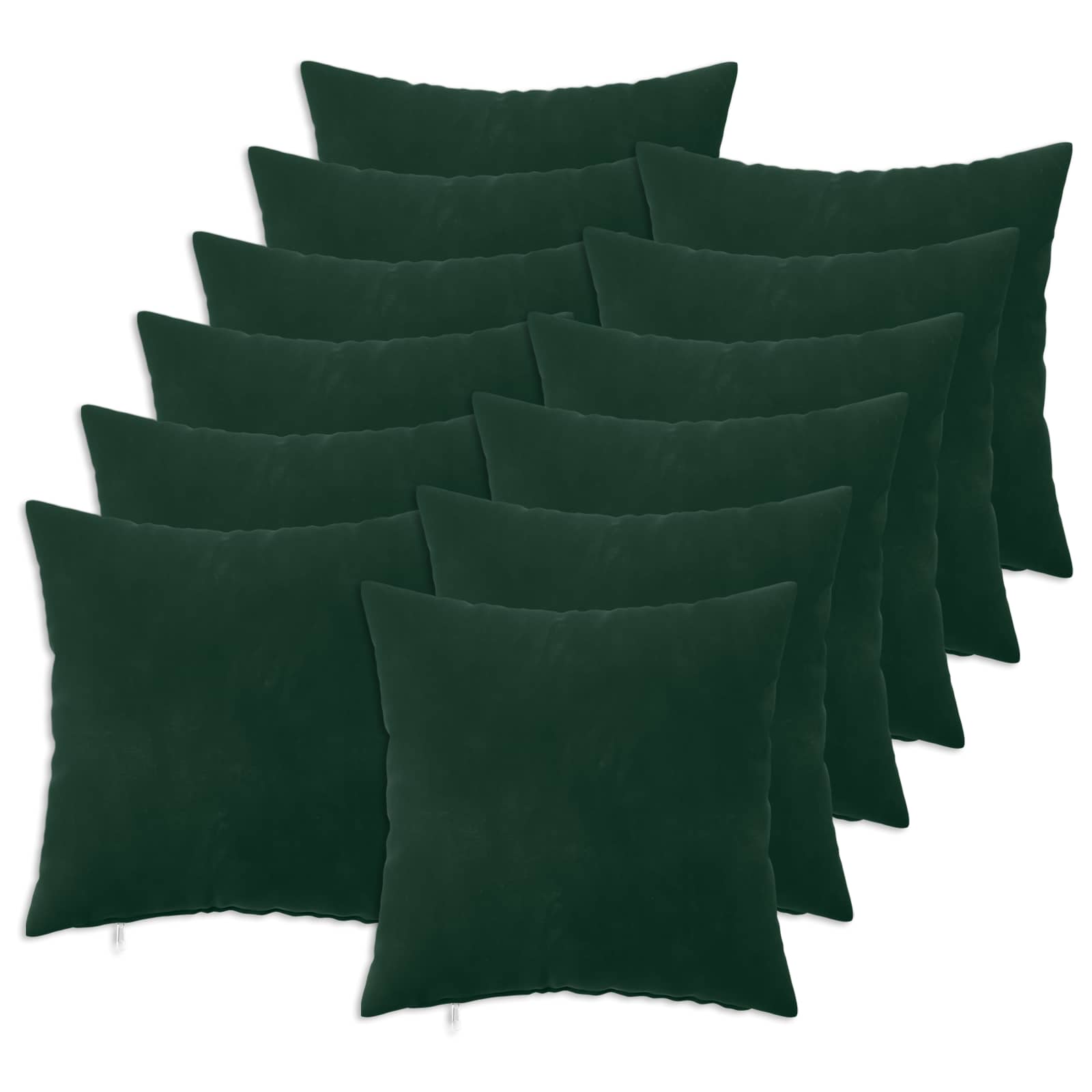 Κάλυμμα Μαξιλαριού 12 pcs HEERLEN Σκούρο Πράσινο 50 x 50 cm