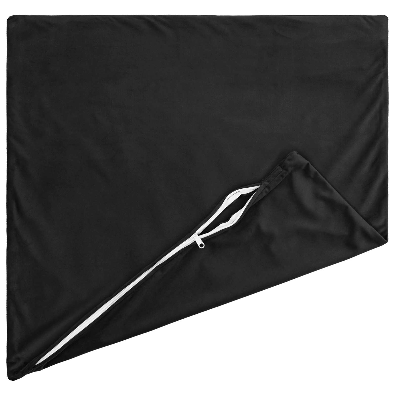Κάλυμμα Μαξιλαριού 6 pcs HEERLEN Μαύρο 50 x 50 cm Βελούδο