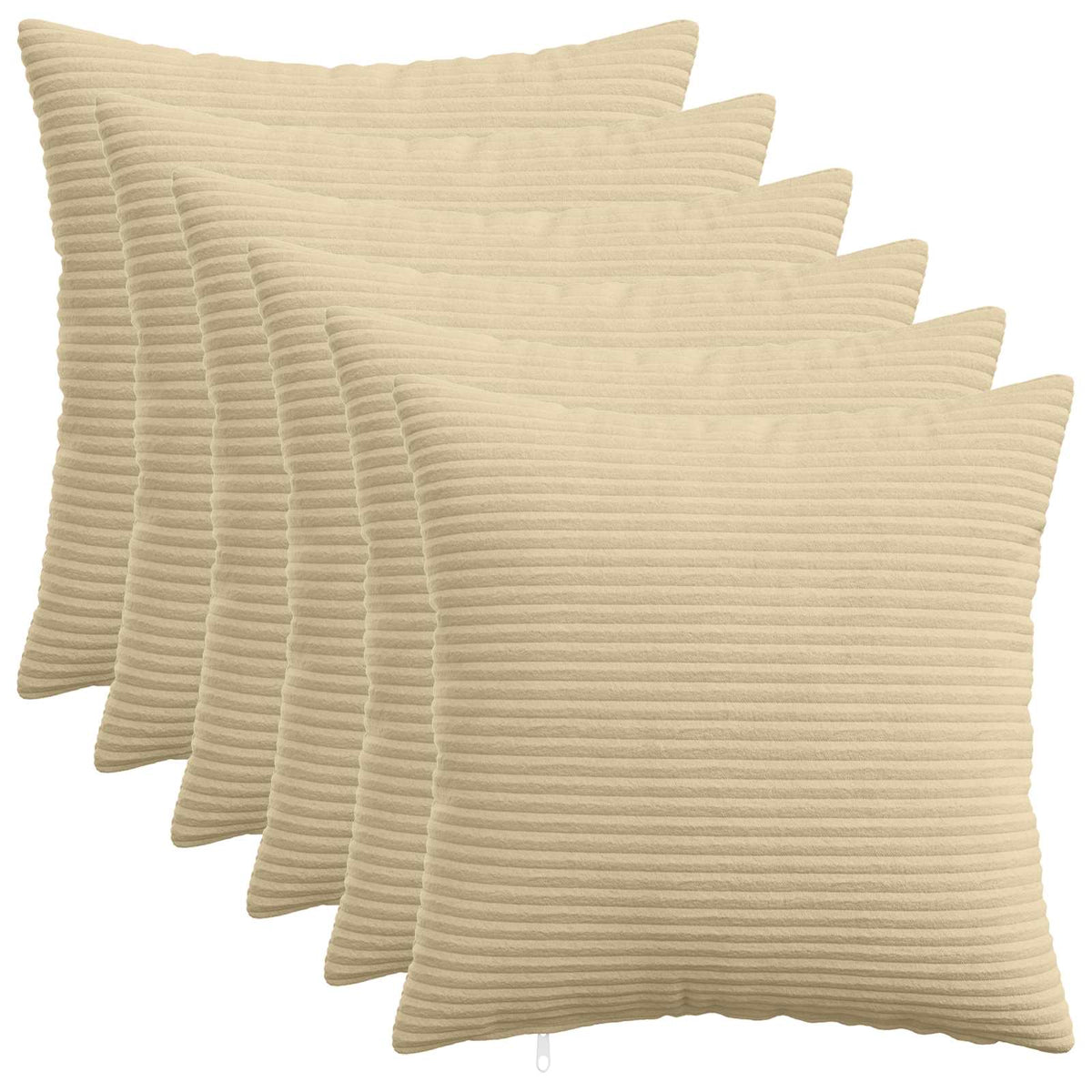 Κάλυμμα Μαξιλαριού 6 pcs HEERLEN Πράσινο Γκρι 50 x 50 cm