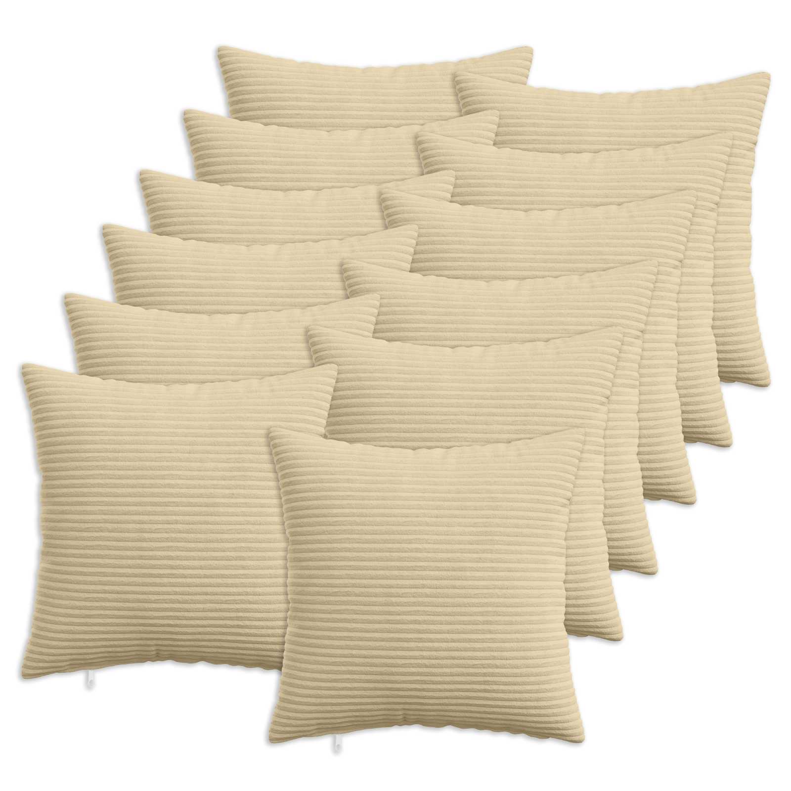 Κάλυμμα Μαξιλαριού 12 pcs HEERLEN Πράσινο Γκρι 50 x 50 cm