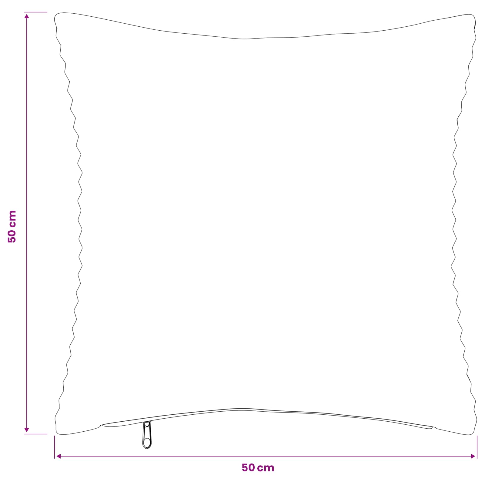 Κάλυμμα Μαξιλαριού 6 pcs HEERLEN Κόκκινο Πορτοκαλί 50 x 50 cm - Pakobazaar