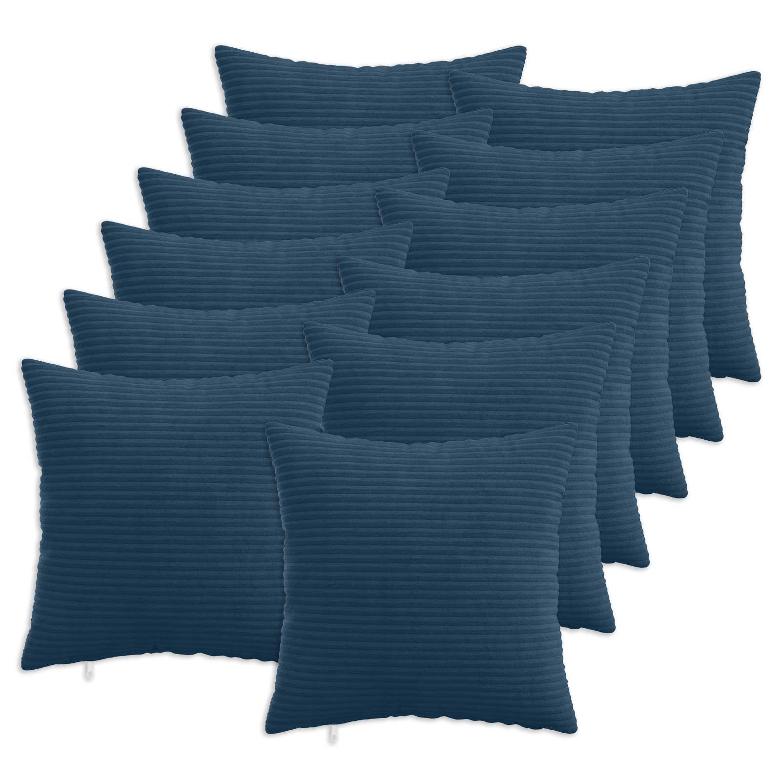 Κάλυμμα Μαξιλαριού 12 pcs HEERLEN Σκούρο μπλε 50 x 50 cm