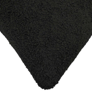 Κάλυμμα Μαξιλαριού 6 pcs HEERLEN Μαύρο 50 x 50 cm Μπουκλέ - Pakobazaar