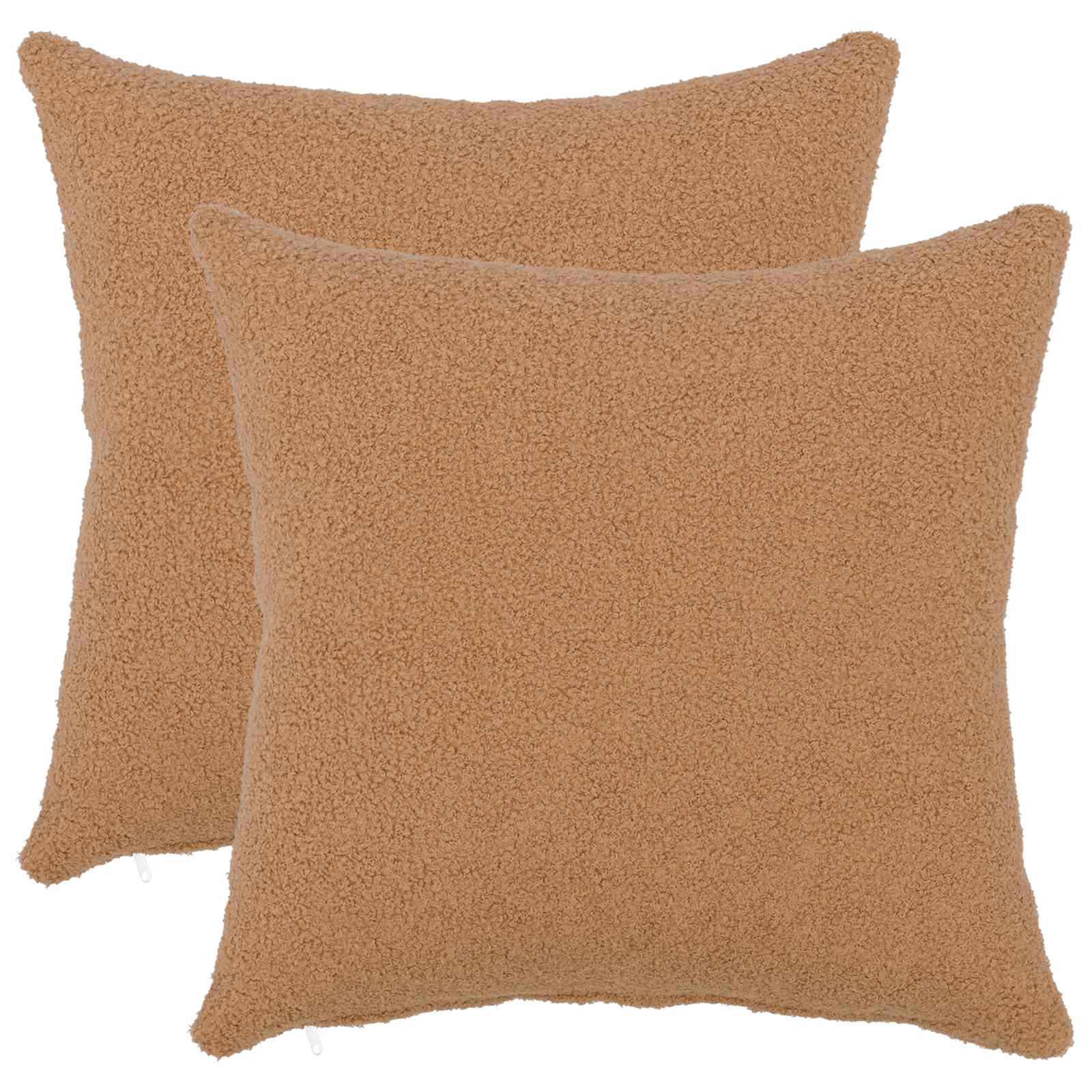 Κάλυμμα Μαξιλαριού 2 pcs HEERLEN Μπεζ 50 x 50 cm Μπουκλέ - Pakobazaar