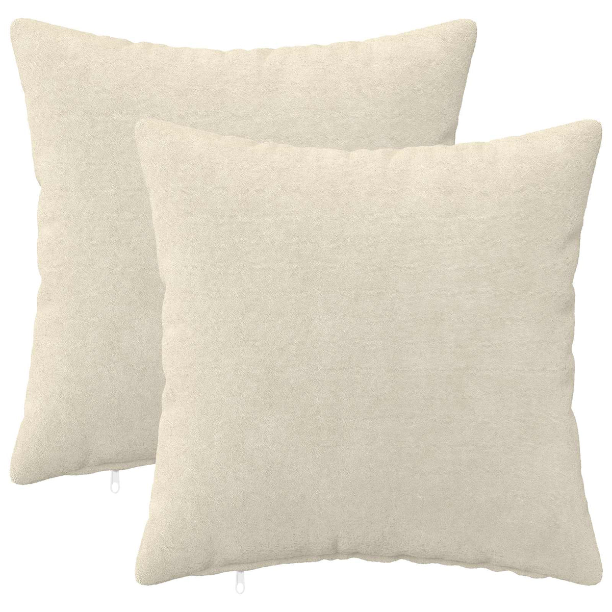 Κάλυμμα Μαξιλαριού 2 pcs HEERLEN Κρεμ 50 x 50 cm Μικροΐνες φλις - Pakobazaar
