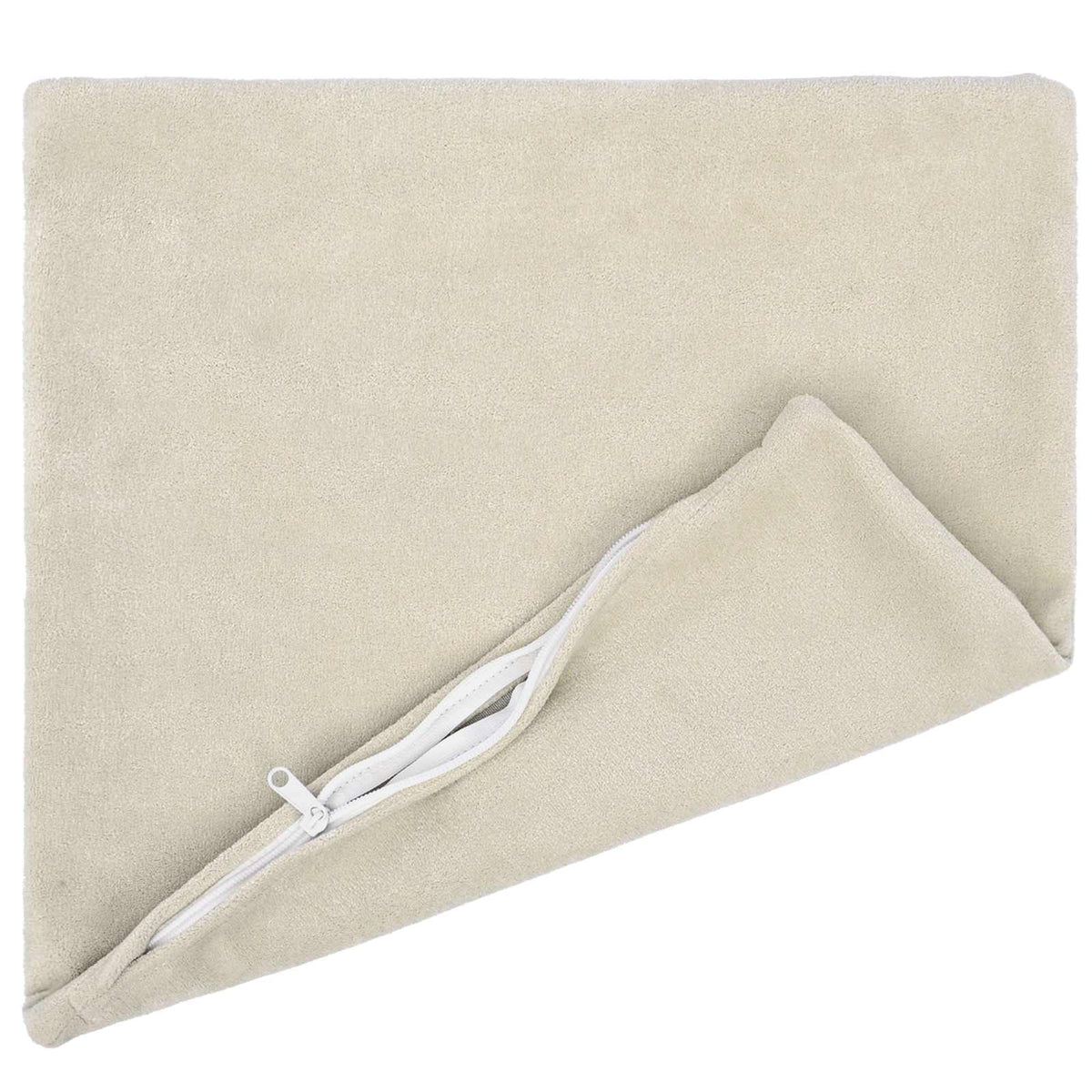 Κάλυμμα Μαξιλαριού 6 pcs HEERLEN Κρεμ 50 x 50 cm Μικροΐνες φλις - Pakobazaar