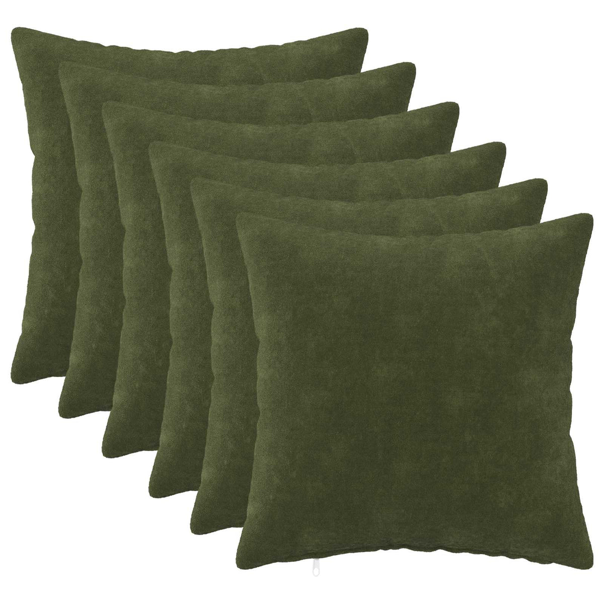 Κάλυμμα Μαξιλαριού 6 pcs HEERLEN Πράσινο 50 x 50 cm - Pakobazaar