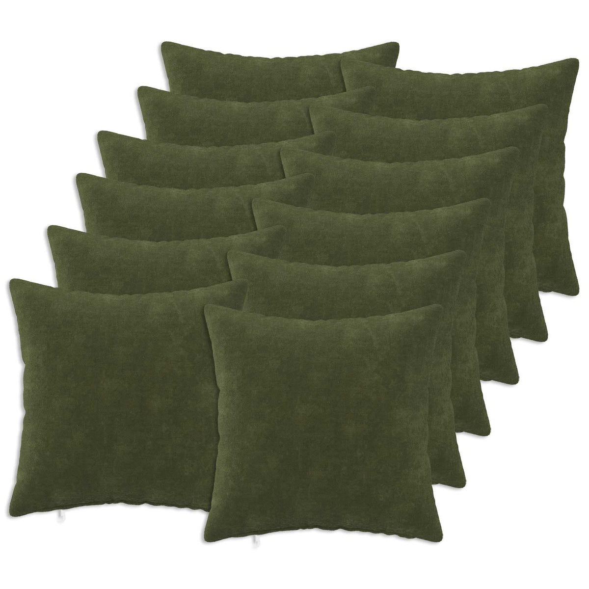 Κάλυμμα Μαξιλαριού 12 pcs HEERLEN Πράσινο 50 x 50 cm
