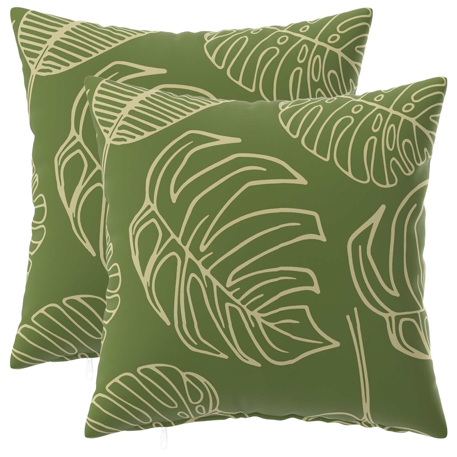 Κάλυμμα Μαξιλαριού 2 pcs HEERLEN Σχέδιο Φύλλου 50 x 50 cm - Pakobazaar