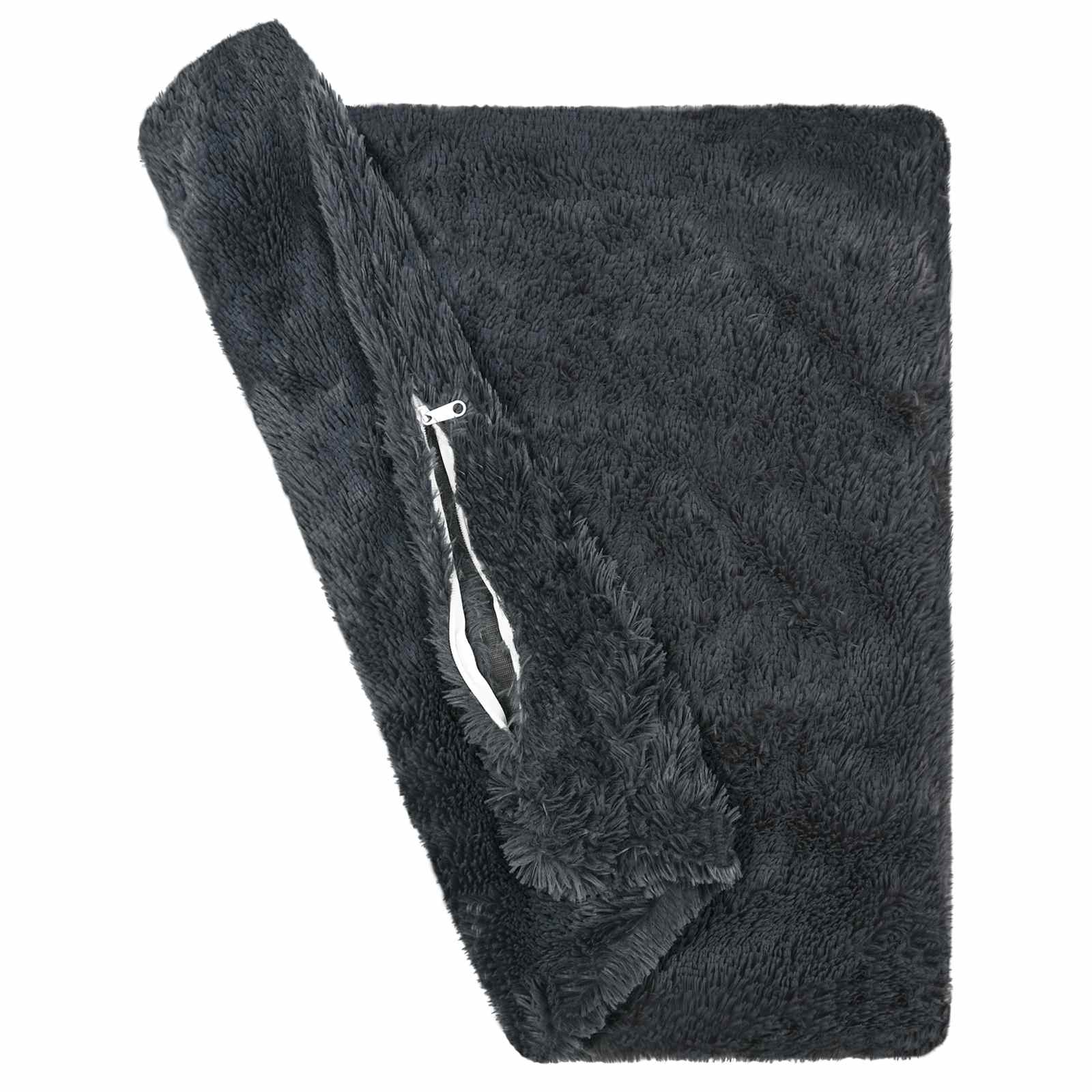 Κάλυμμα Μαξιλαριού 12 pcs HEERLEN Ανθρακί 50 x 50 cm PV Φλίς