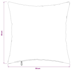 Κάλυμμα Μαξιλαριού 2 pcs HEERLEN Μαύρο 50 x 50 cm Φανέλα - Pakobazaar