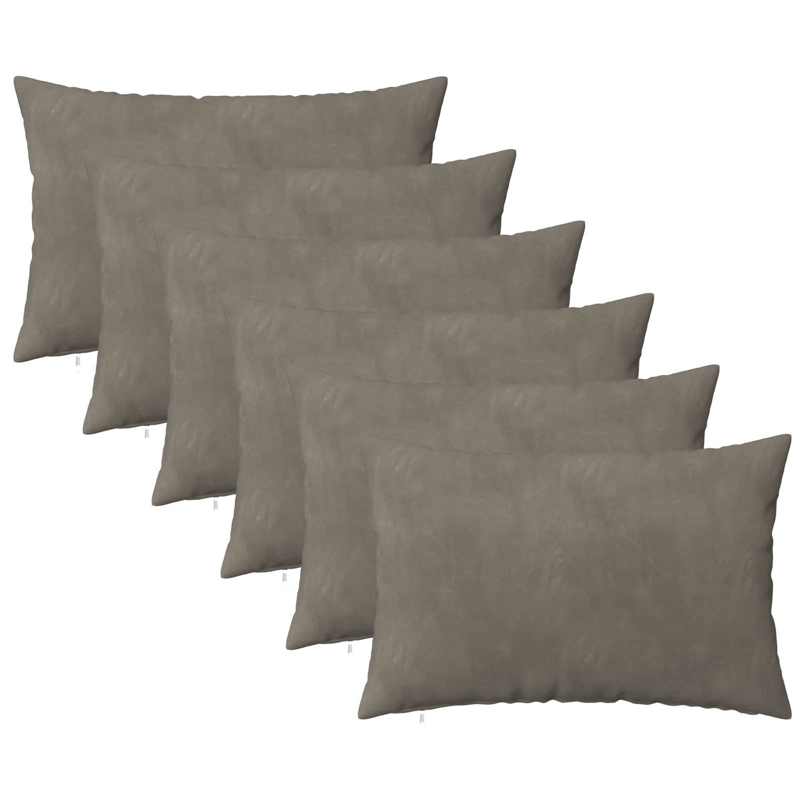 Κάλυμμα Μαξιλαριού 6 pcs HEERLEN Ανοιχτό γκρι 50 x 70 cm