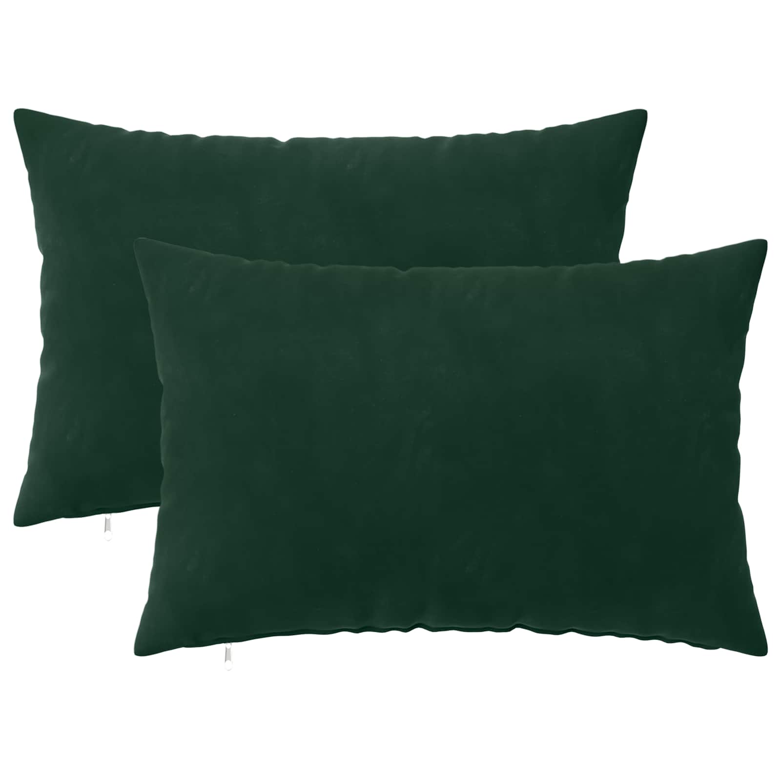 Κάλυμμα Μαξιλαριού 2 pcs HEERLEN Σκούρο Πράσινο 50 x 70 cm
