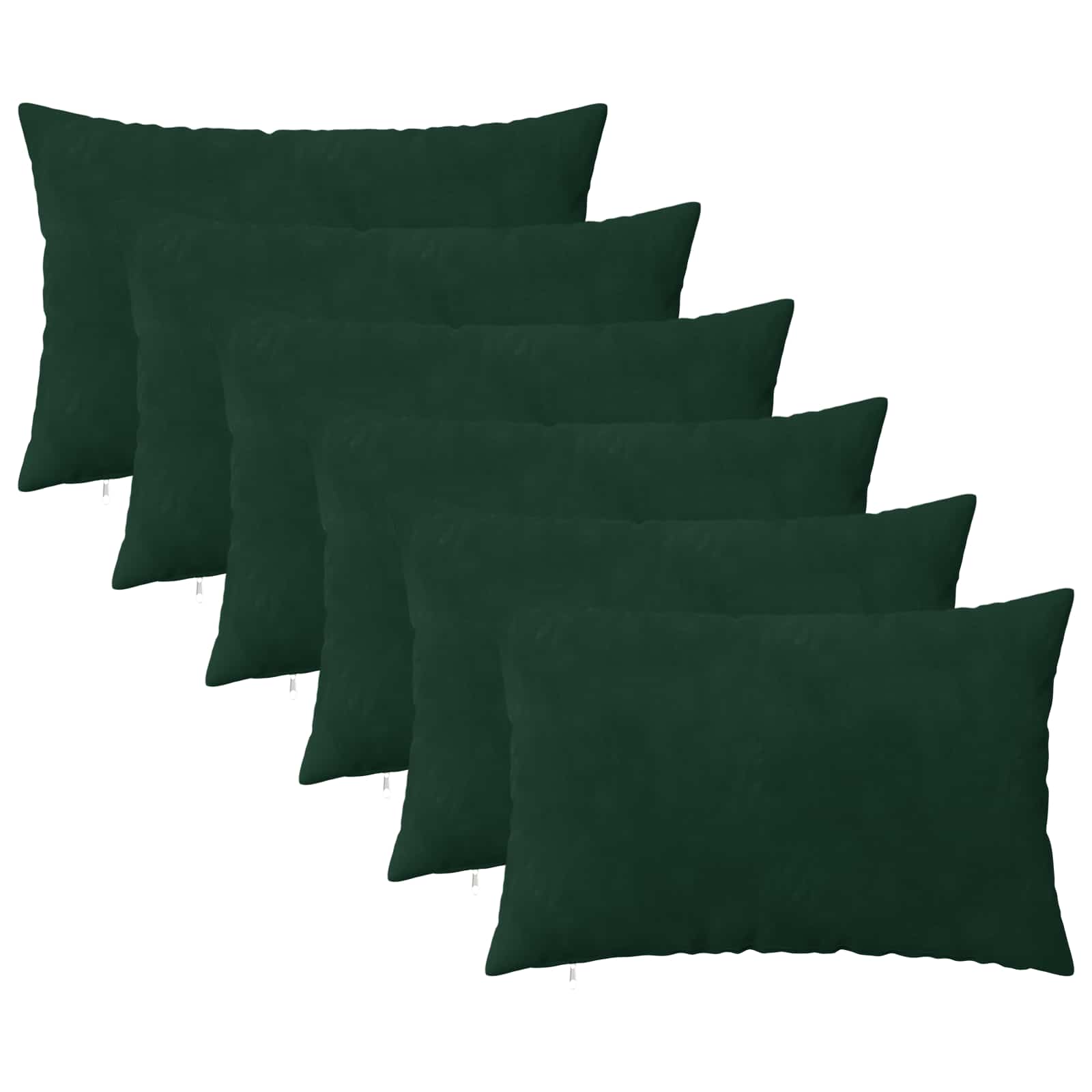 Κάλυμμα Μαξιλαριού 6 pcs HEERLEN Σκούρο Πράσινο 50 x 70 cm