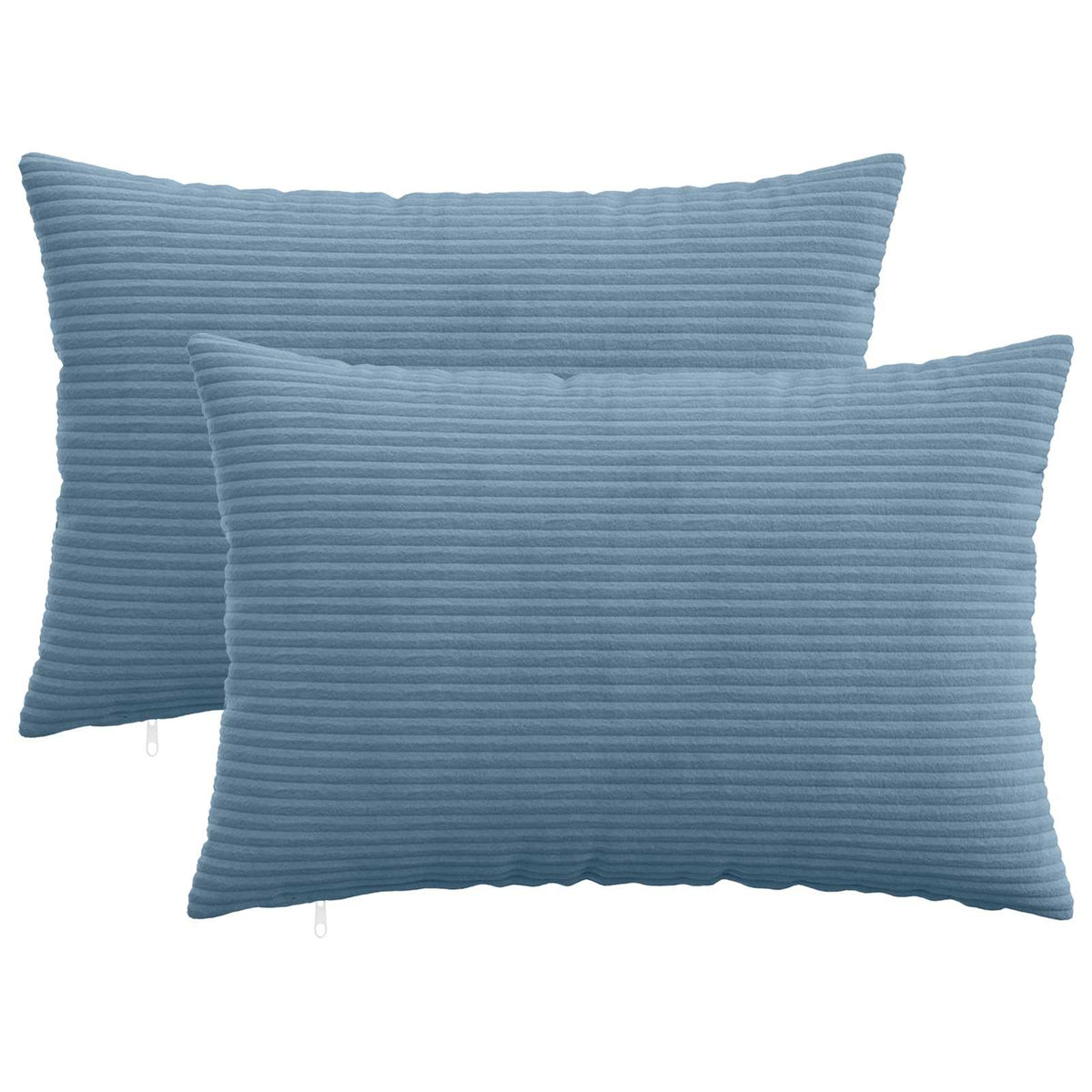 Κάλυμμα Μαξιλαριού 2 pcs HEERLEN Μπλε 50 x 70 cm κορντουρόι
