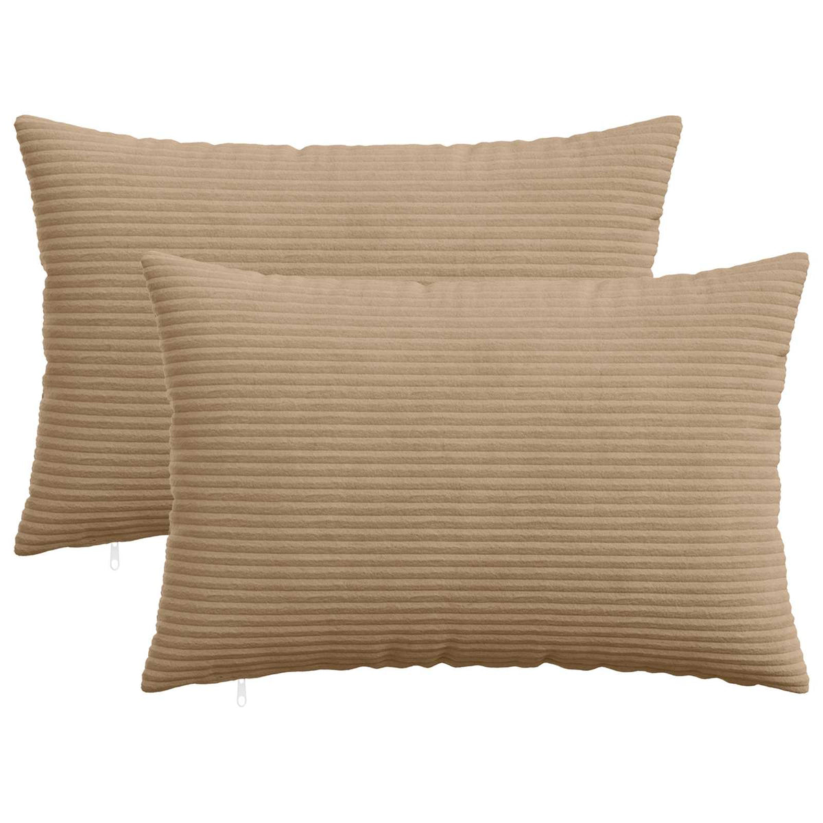 Κάλυμμα Μαξιλαριού 2 pcs HEERLEN Καφέ 50 x 70 cm κορντουρόι